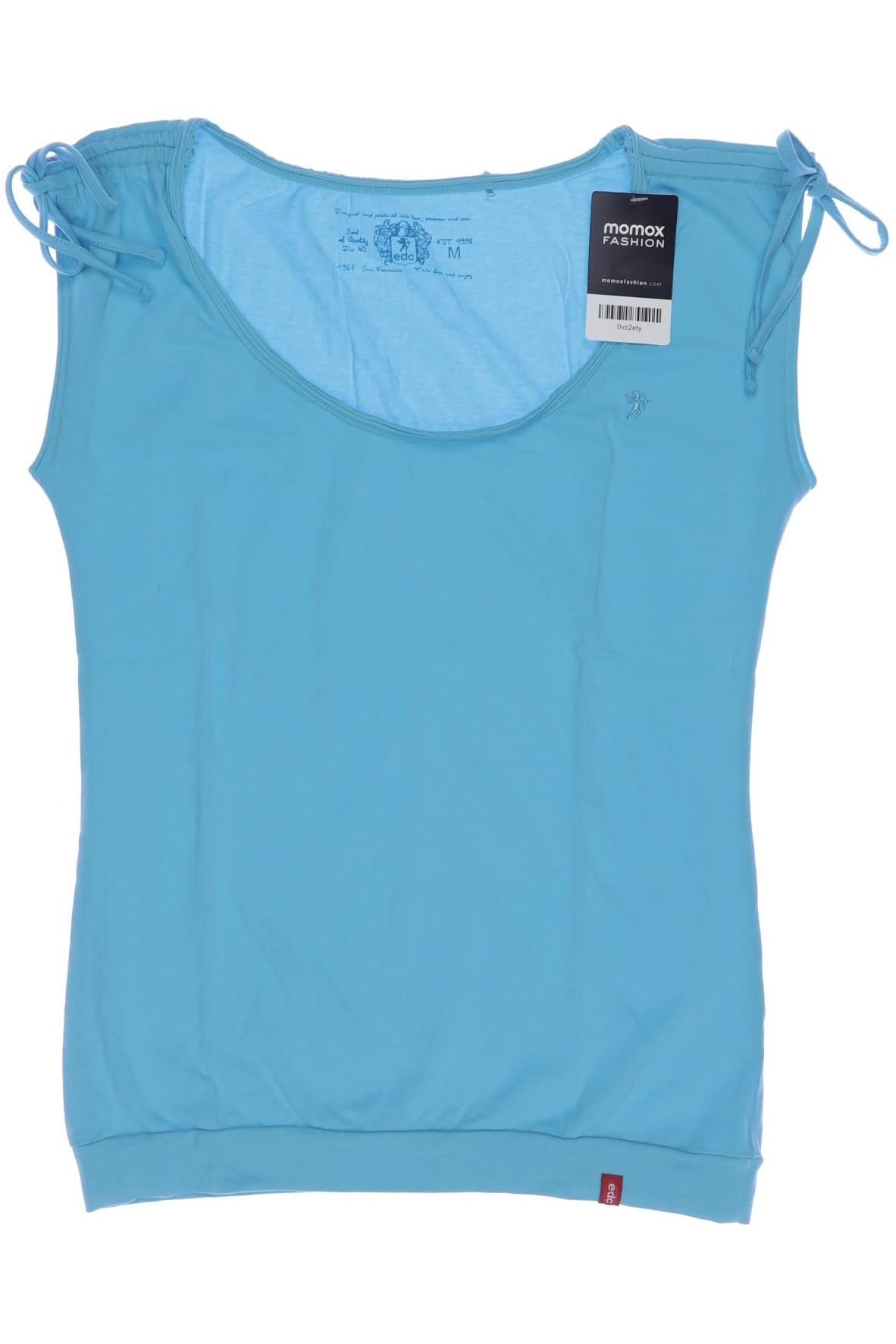 

edc by Esprit Damen T-Shirt, blau, Gr. 38