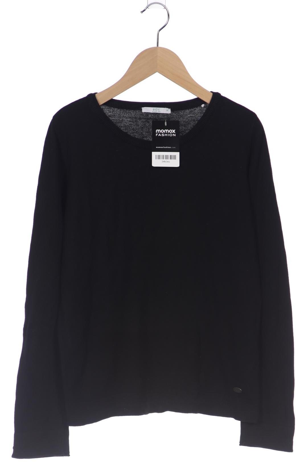 

edc by Esprit Damen Pullover, schwarz, Gr. 38