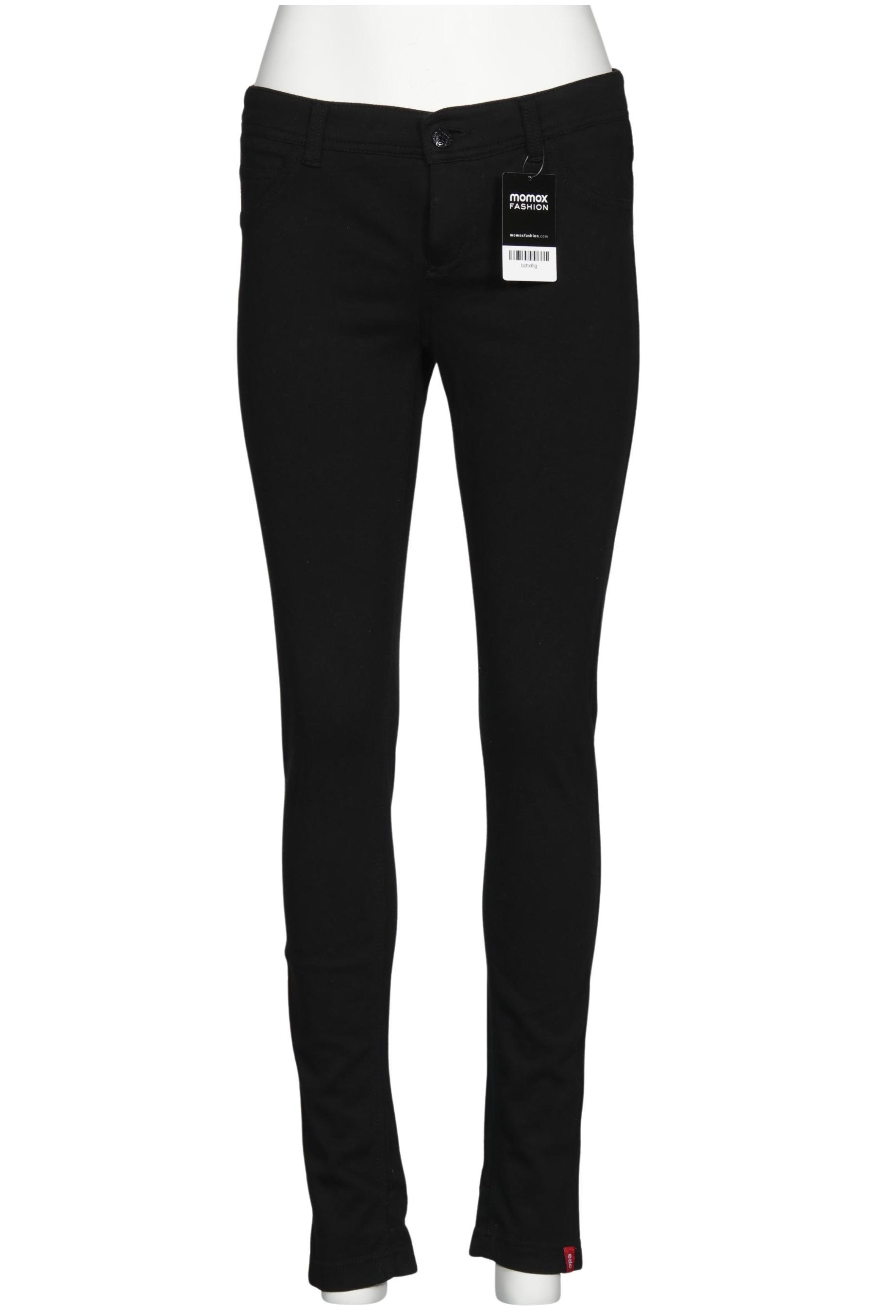 

edc by Esprit Damen Stoffhose, schwarz, Gr. 38