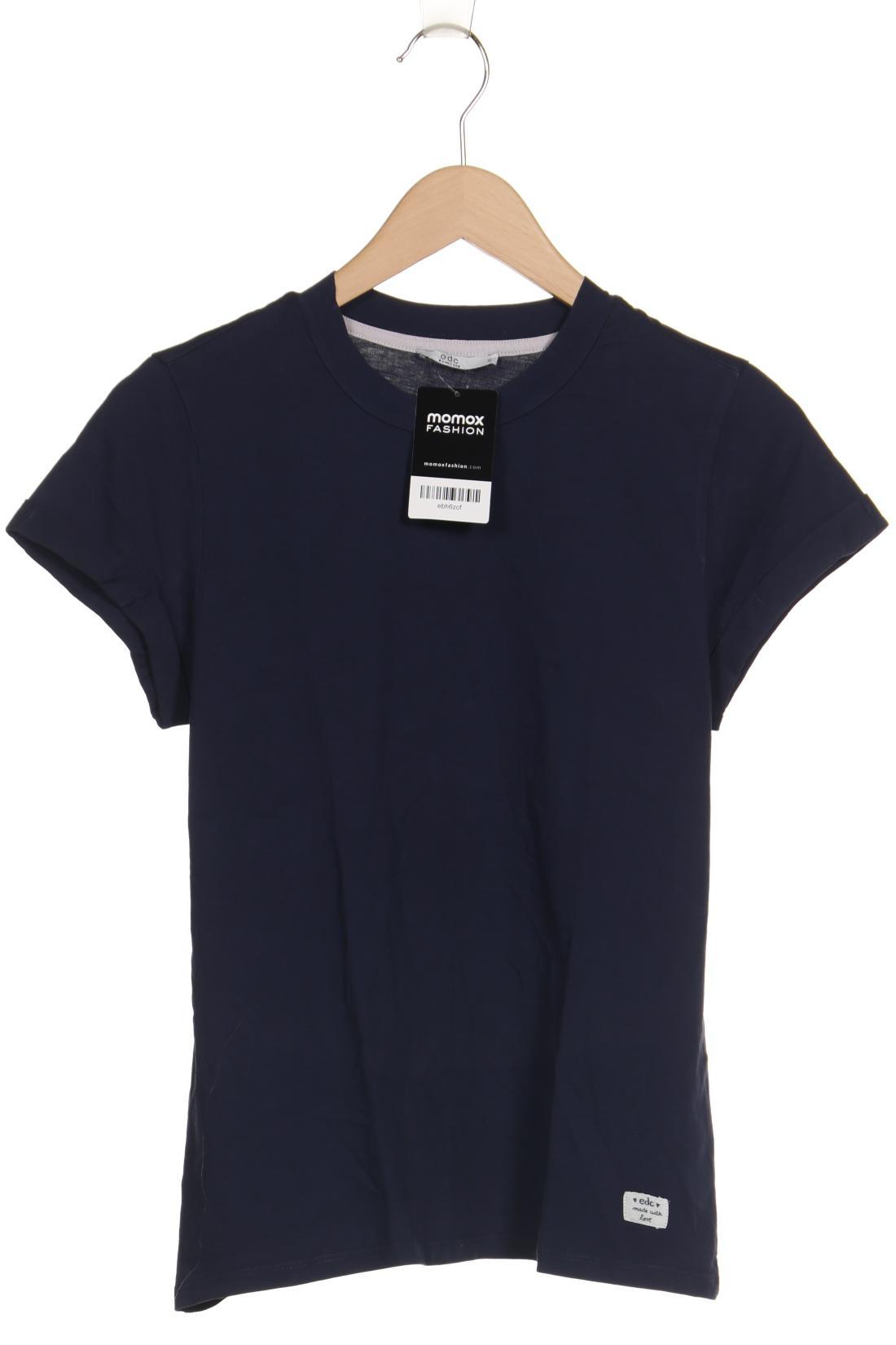 

edc by Esprit Damen T-Shirt, marineblau, Gr. 36