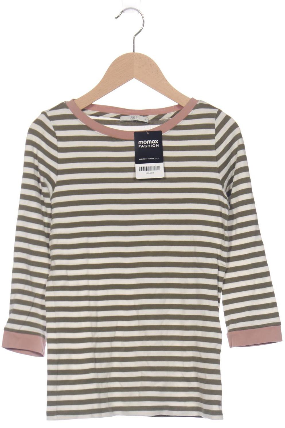 

edc by Esprit Damen Langarmshirt, grün, Gr. 36