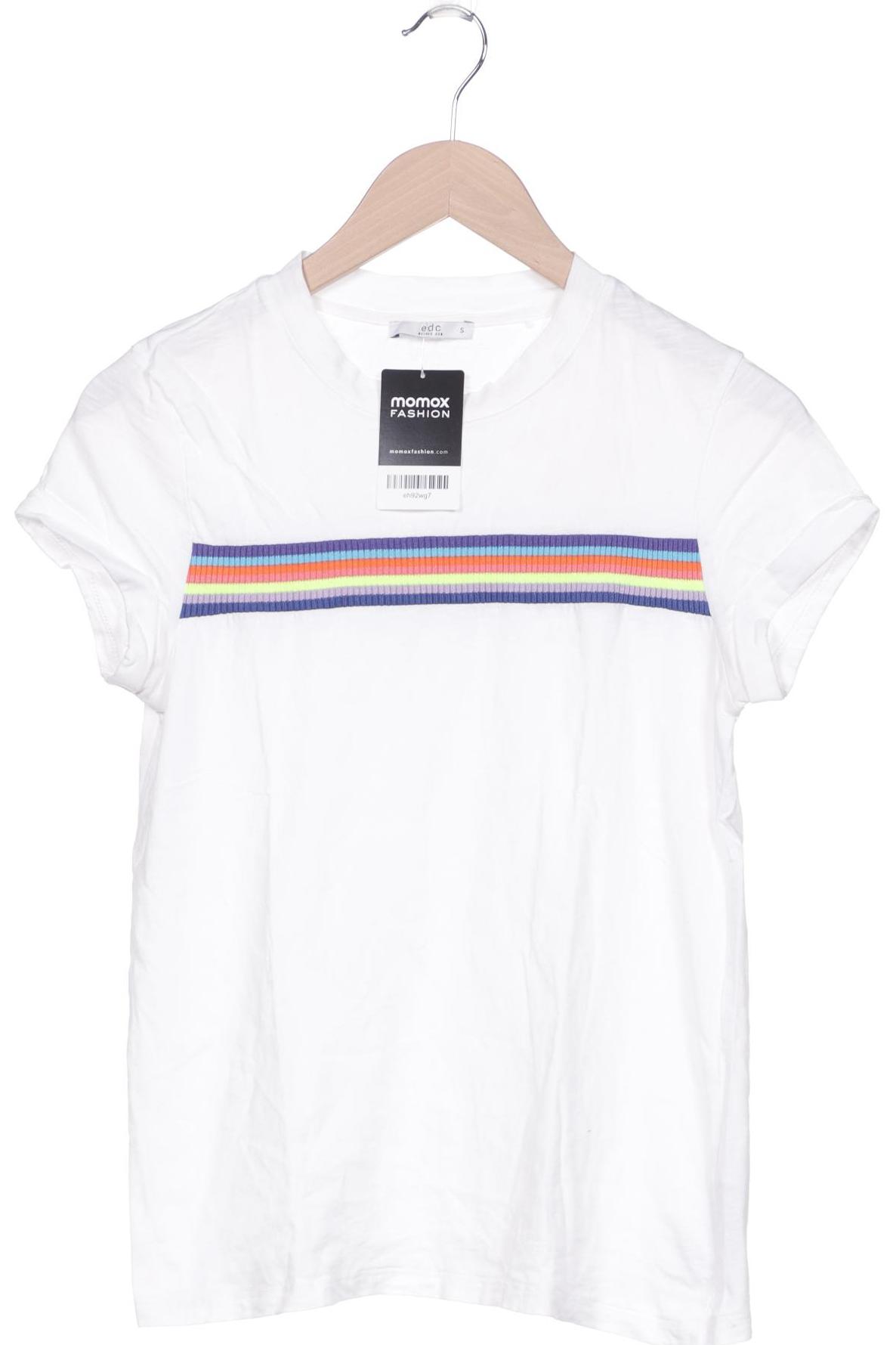 

edc by Esprit Damen T-Shirt, weiß, Gr. 36