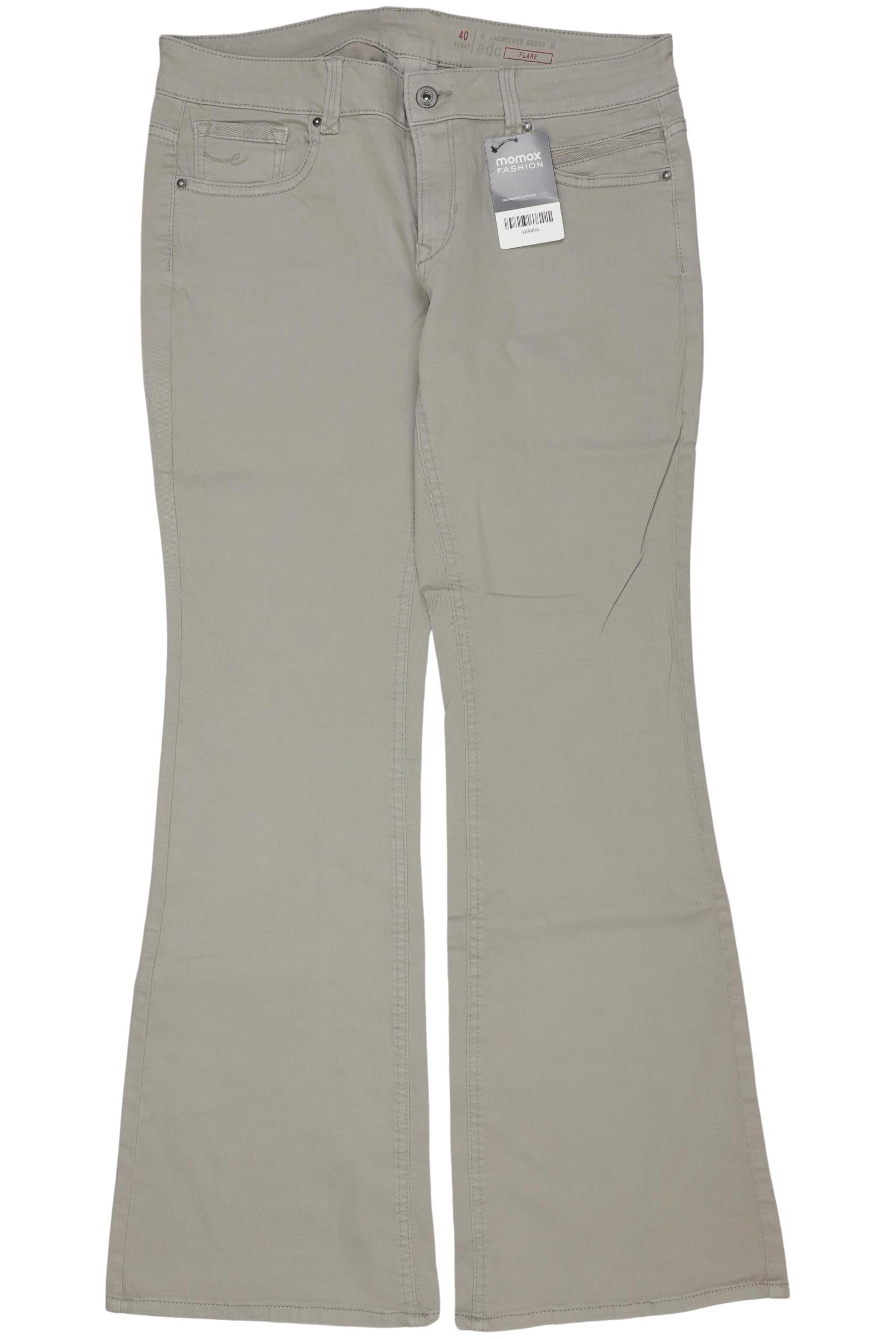 

edc by Esprit Damen Jeans, grau, Gr. 40