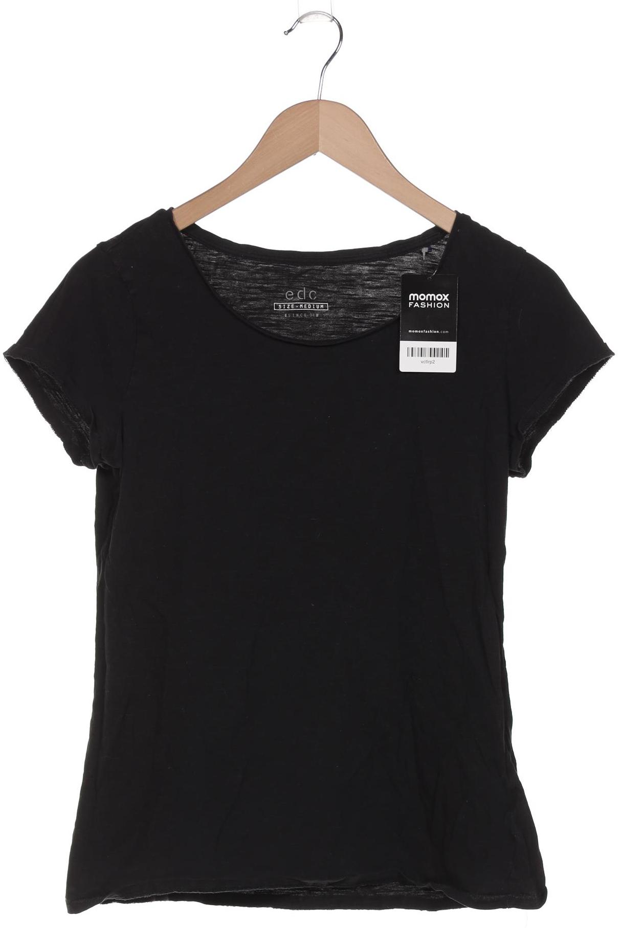 

edc by Esprit Damen T-Shirt, schwarz, Gr. 38