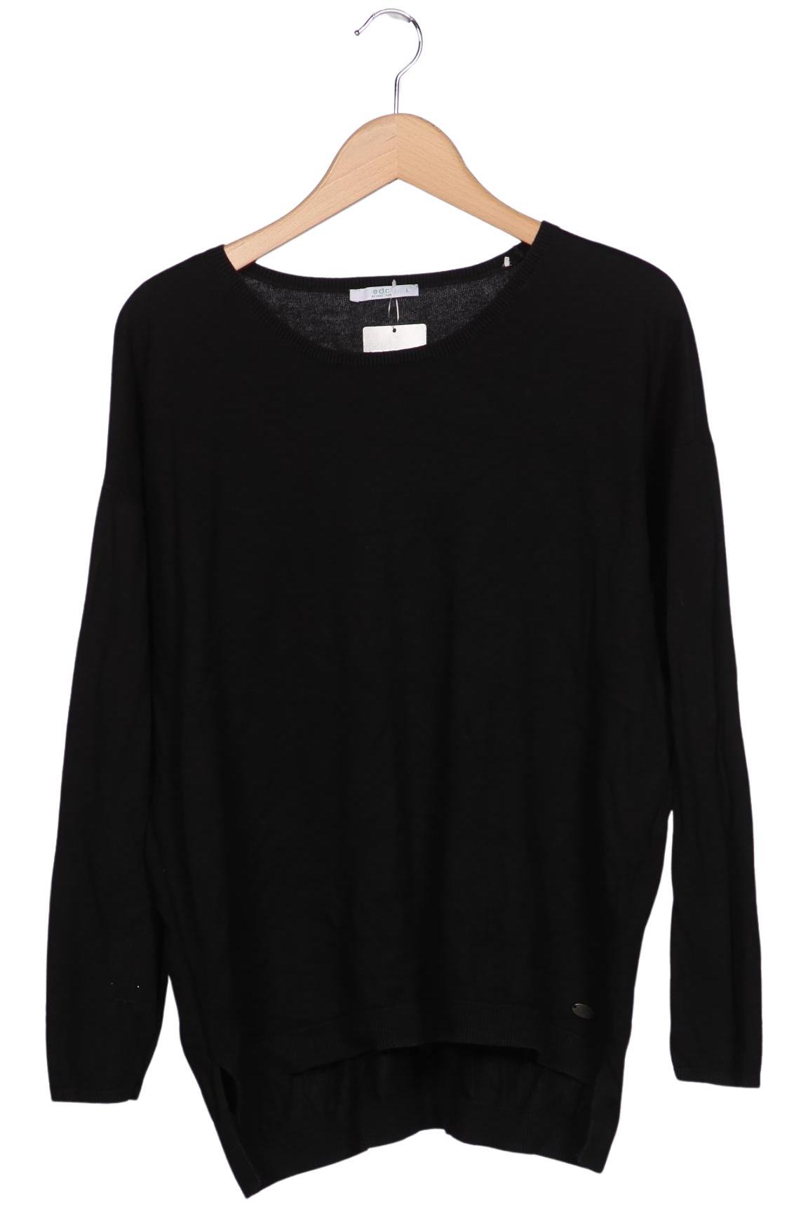 

edc by Esprit Damen Pullover, schwarz, Gr. 42