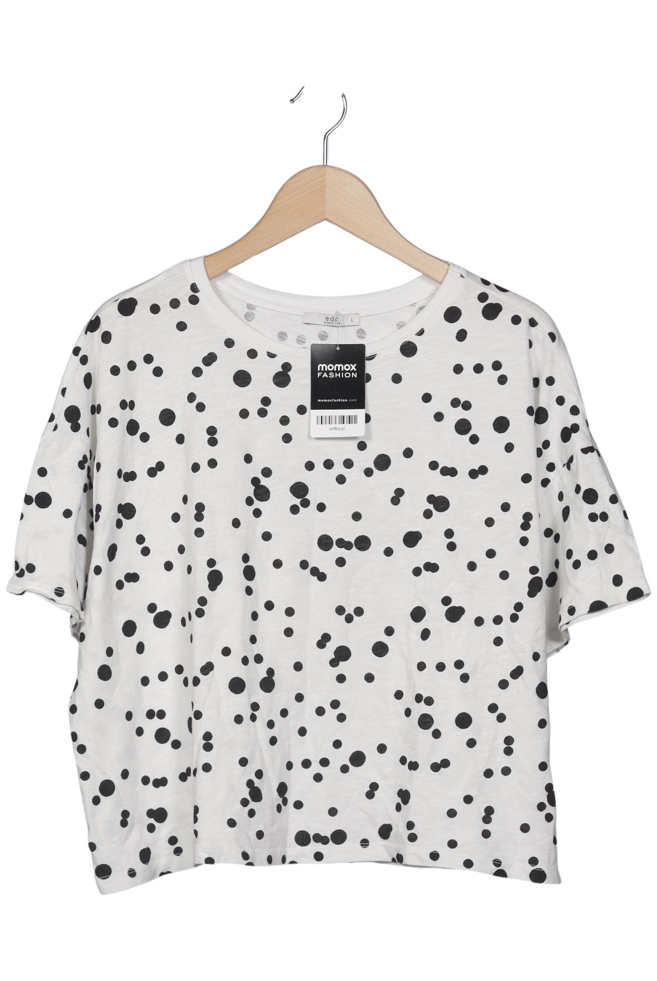 

edc by Esprit Damen T-Shirt, weiß, Gr. 42