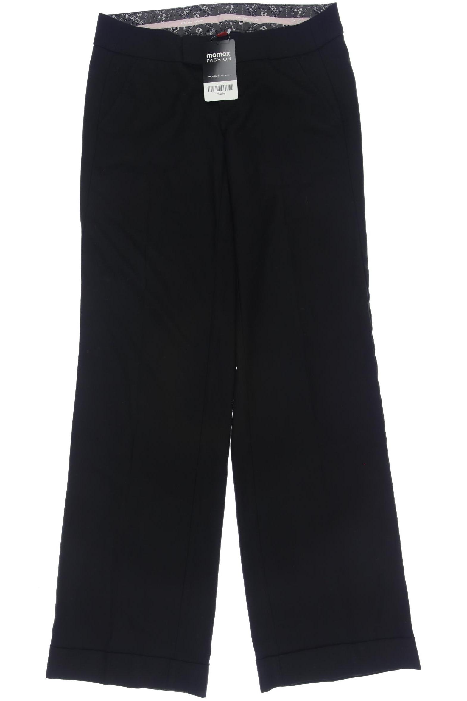 

edc by Esprit Damen Stoffhose, schwarz, Gr. 32