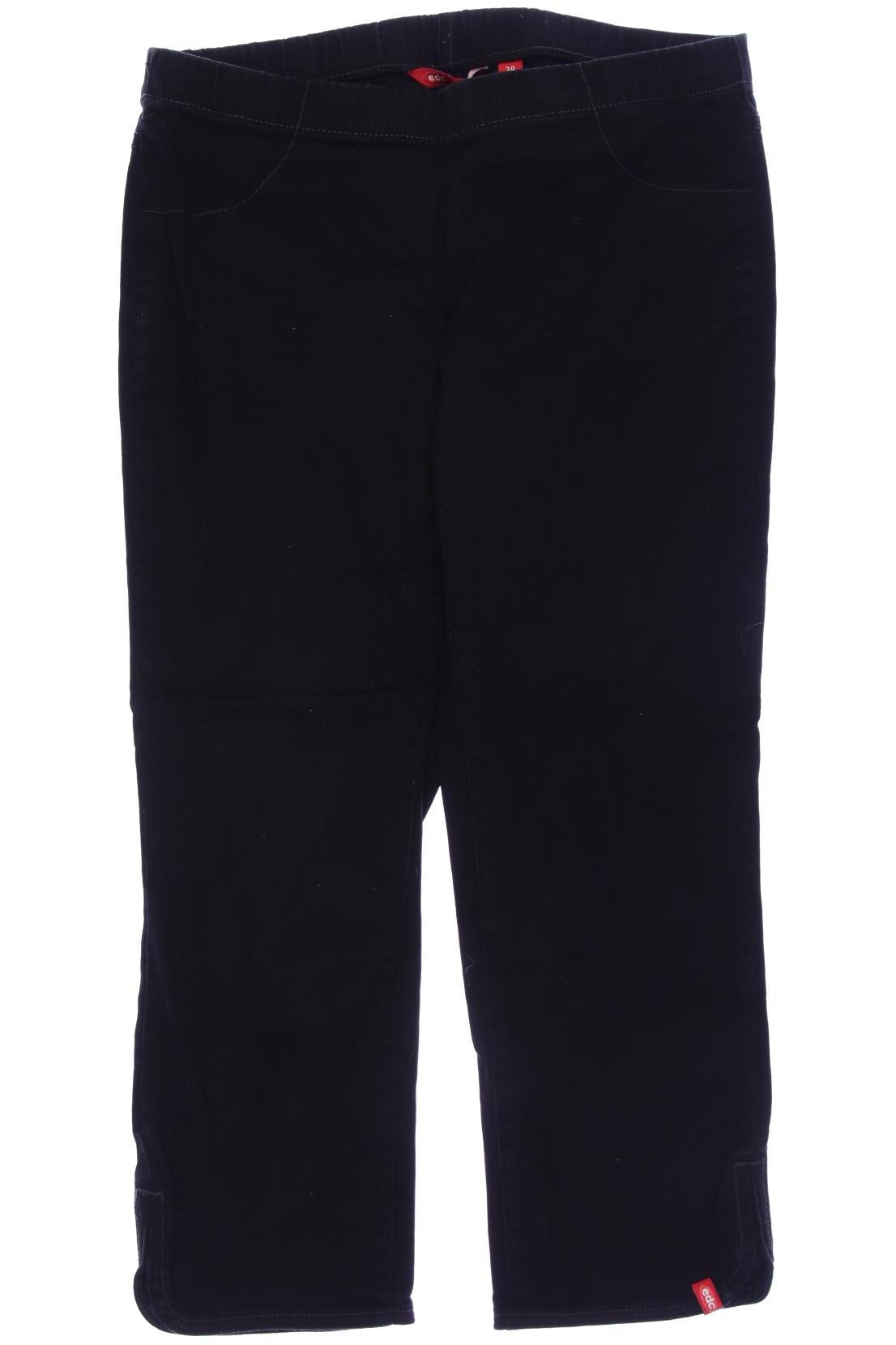 

edc by Esprit Damen Stoffhose, schwarz, Gr. 38