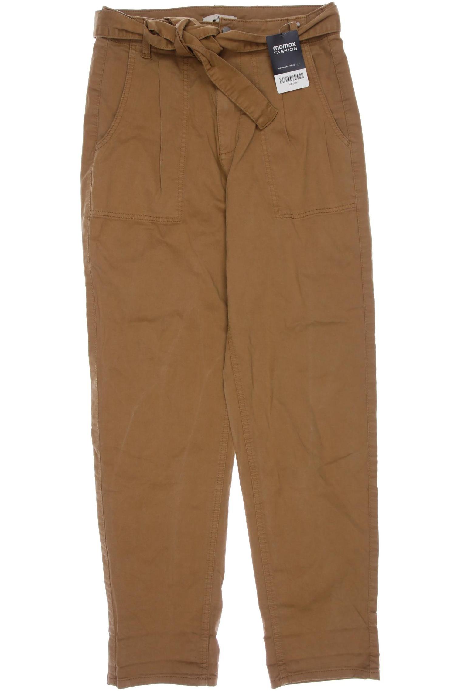 

edc by Esprit Damen Stoffhose, braun, Gr. 36