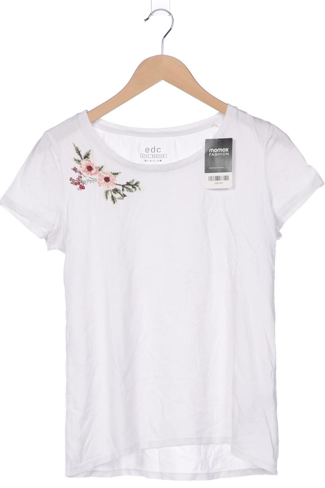 

edc by Esprit Damen T-Shirt, weiß, Gr. 38