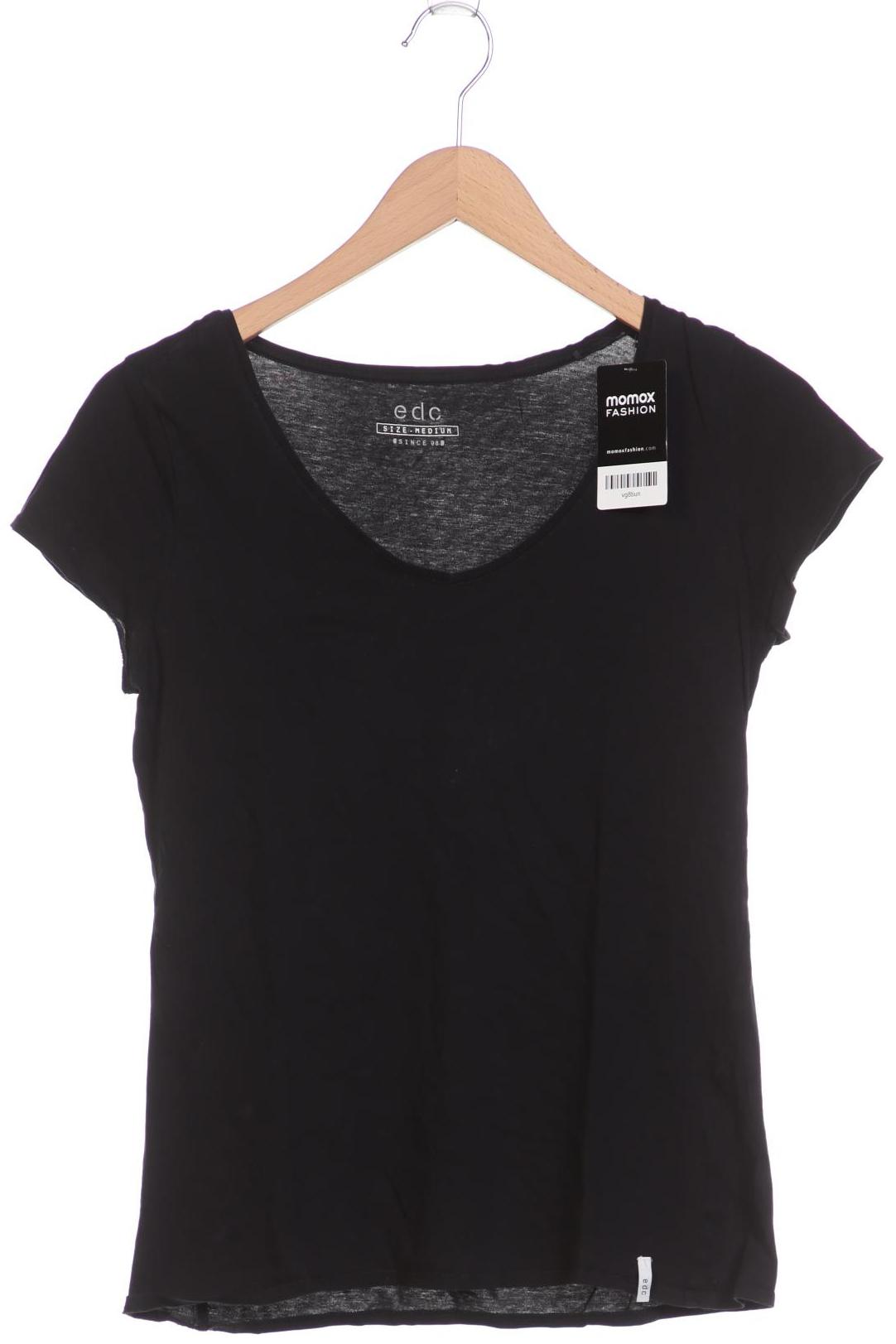 

edc by Esprit Damen T-Shirt, schwarz, Gr. 38