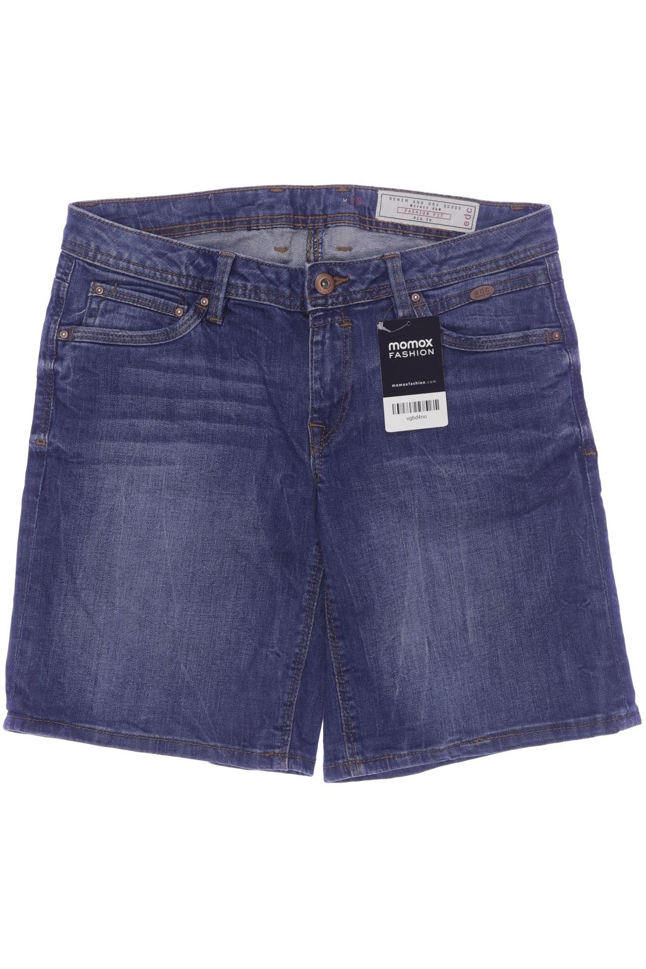 

edc by Esprit Damen Shorts, blau, Gr. 28
