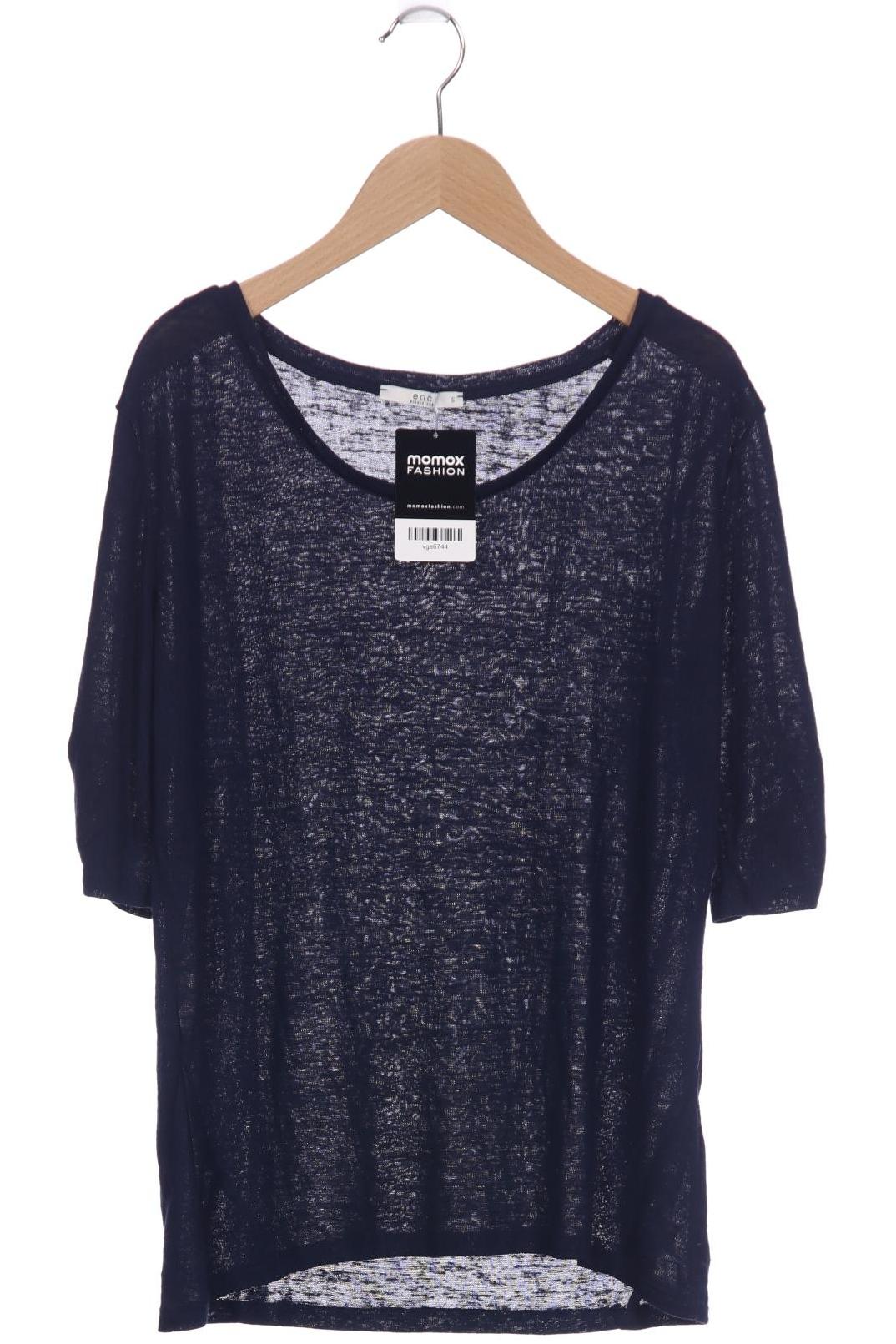 

edc by Esprit Damen Langarmshirt, marineblau, Gr. 36