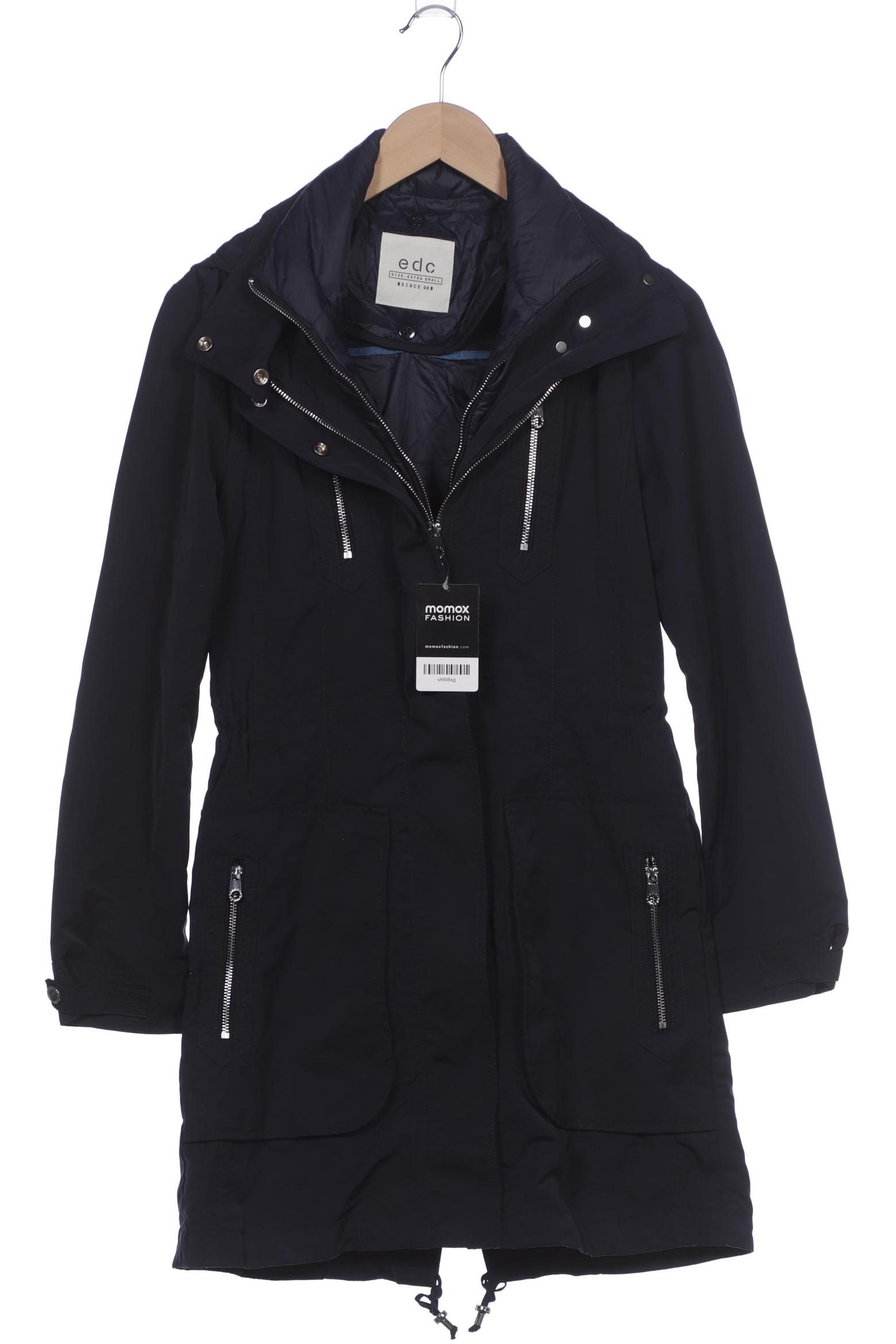 

edc by Esprit Damen Mantel, marineblau, Gr. 34