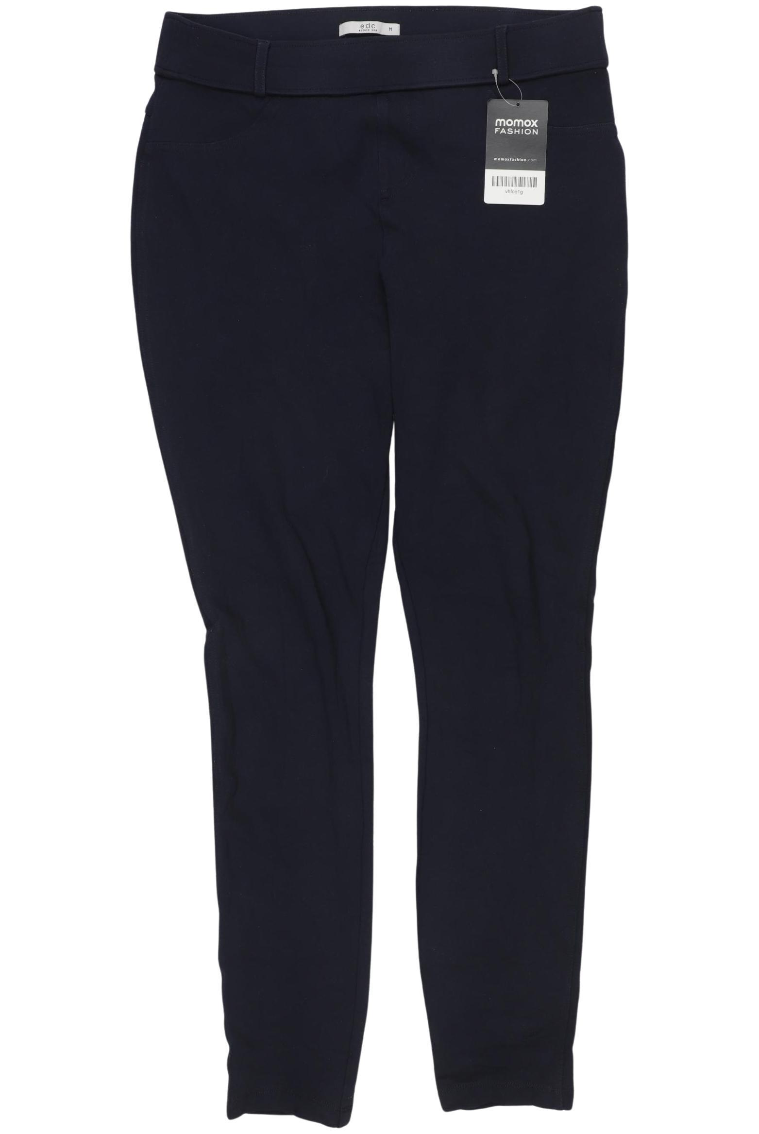 

edc by Esprit Damen Stoffhose, marineblau, Gr. 0