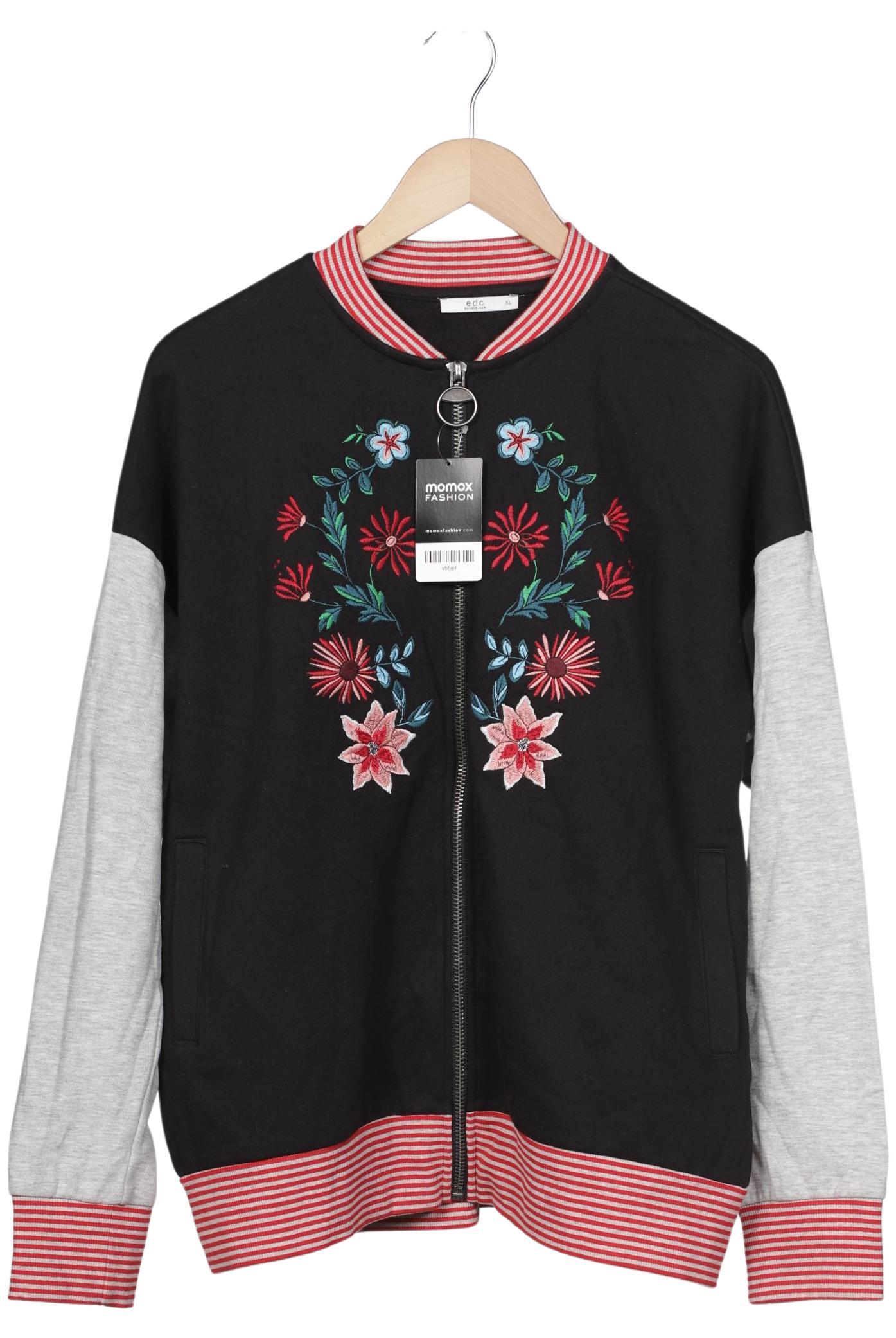 

edc by Esprit Damen Sweatshirt, schwarz, Gr. 44