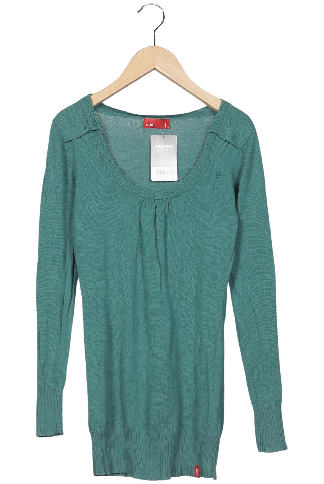 

edc by Esprit Damen Langarmshirt, grün, Gr. 36