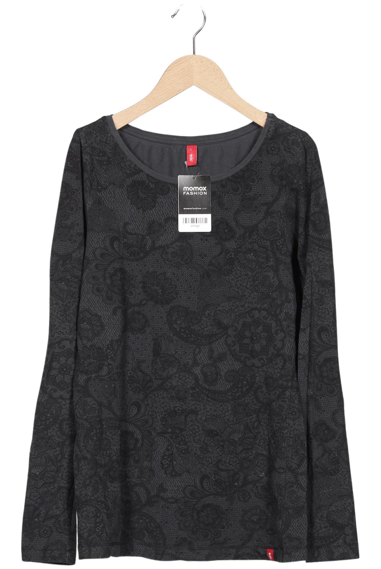 

edc by Esprit Damen Langarmshirt, grau, Gr. 42