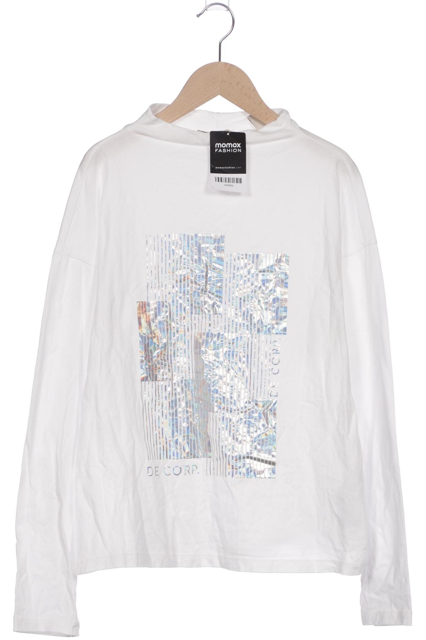 

edc by Esprit Damen Langarmshirt, weiß, Gr. 42