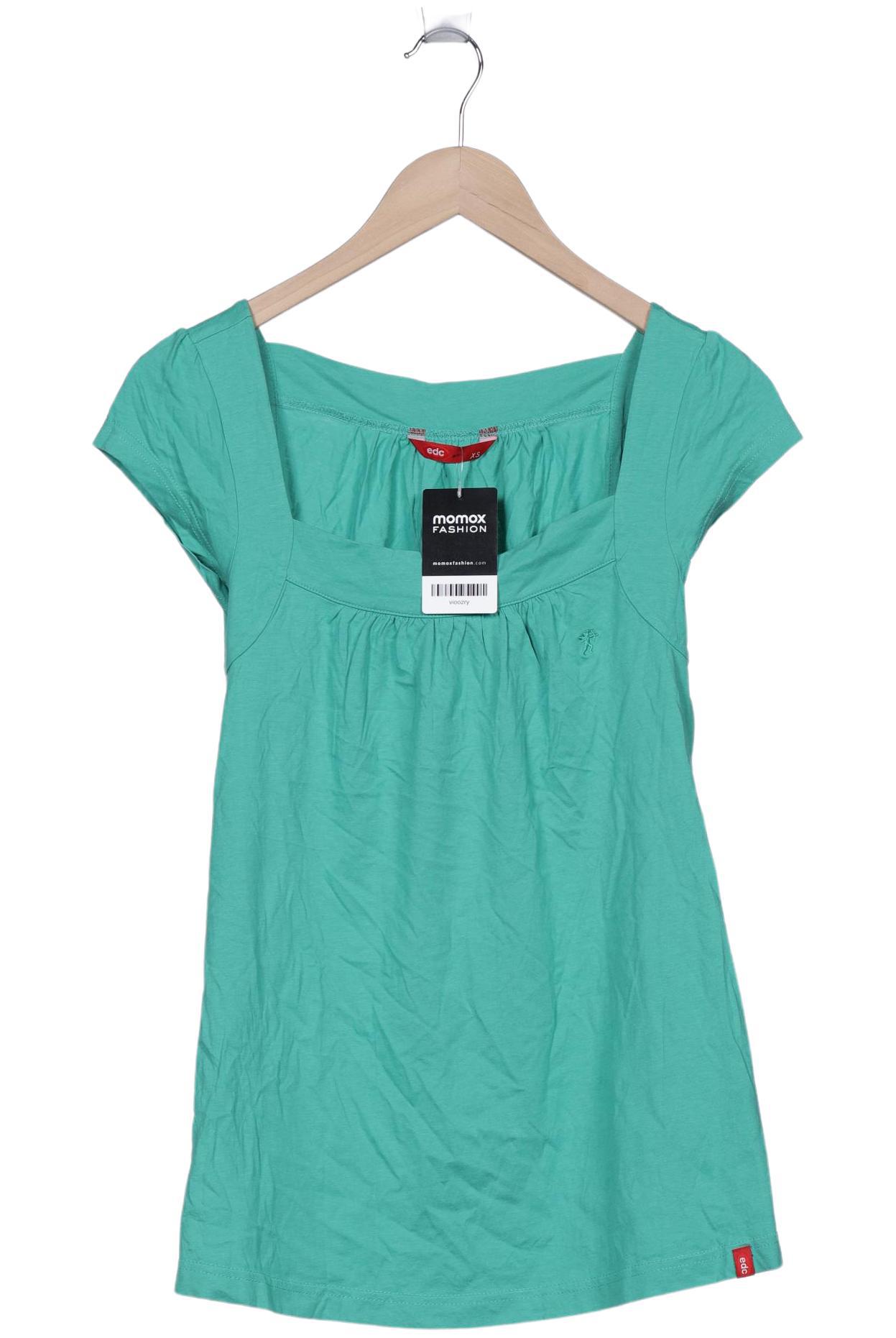 

edc by Esprit Damen T-Shirt, grün, Gr. 34