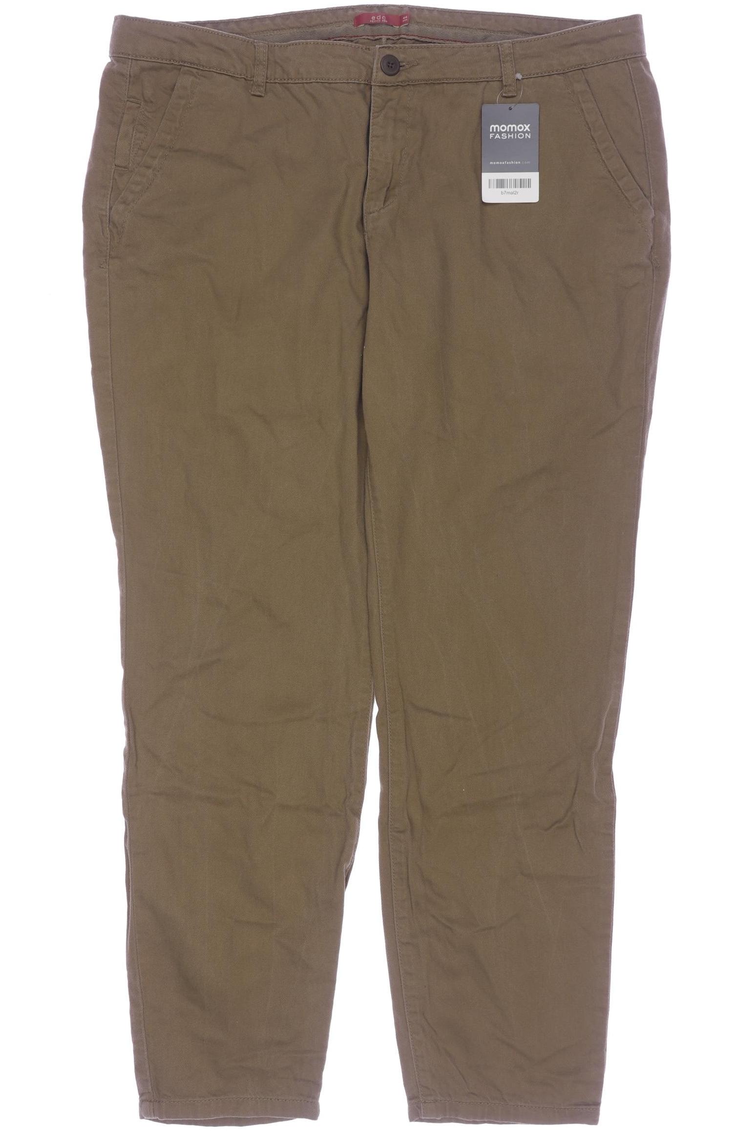 

edc by Esprit Damen Stoffhose, grün, Gr. 44