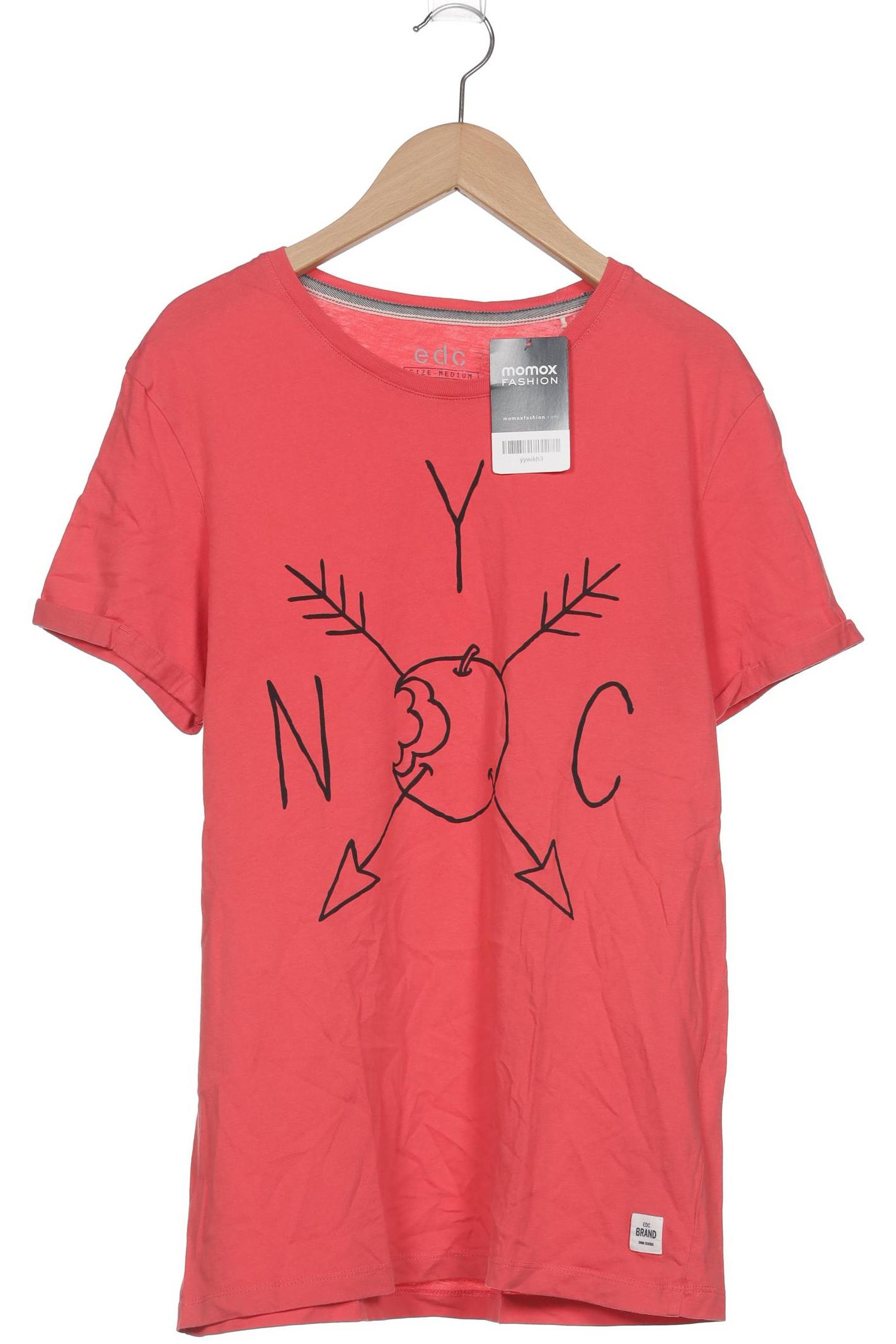 

edc by Esprit Herren T-Shirt, orange, Gr. 48