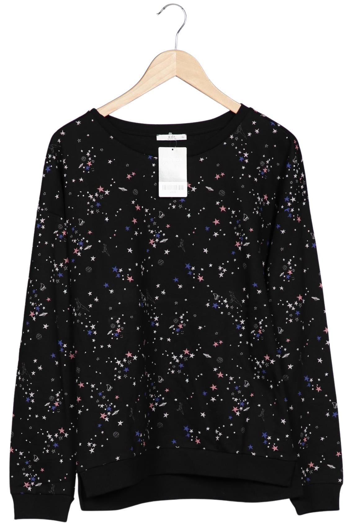 

edc by Esprit Damen Sweatshirt, schwarz, Gr. 44