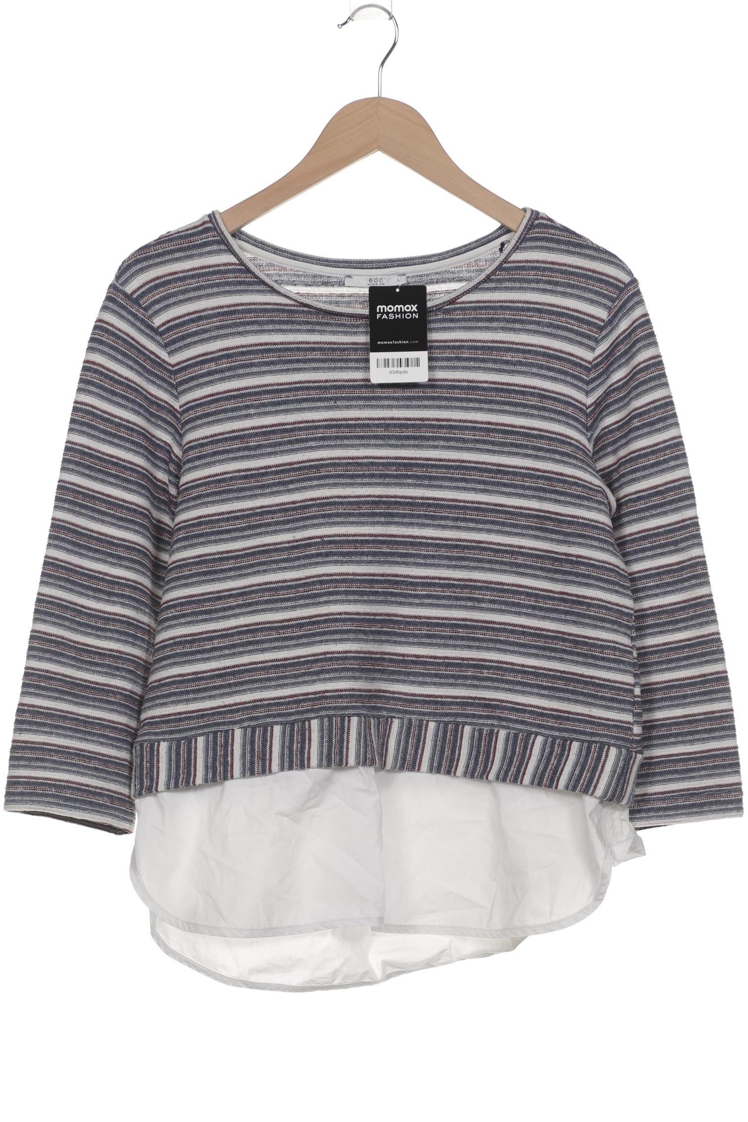 

edc by Esprit Damen Pullover, blau, Gr. 42