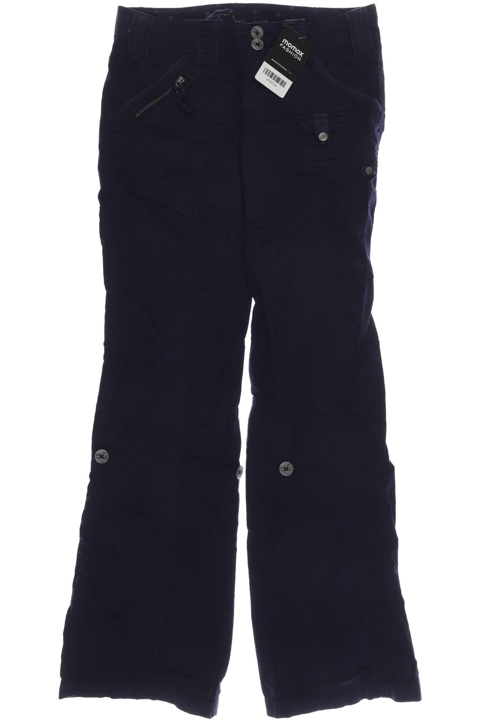 

edc by Esprit Damen Stoffhose, marineblau, Gr. 30