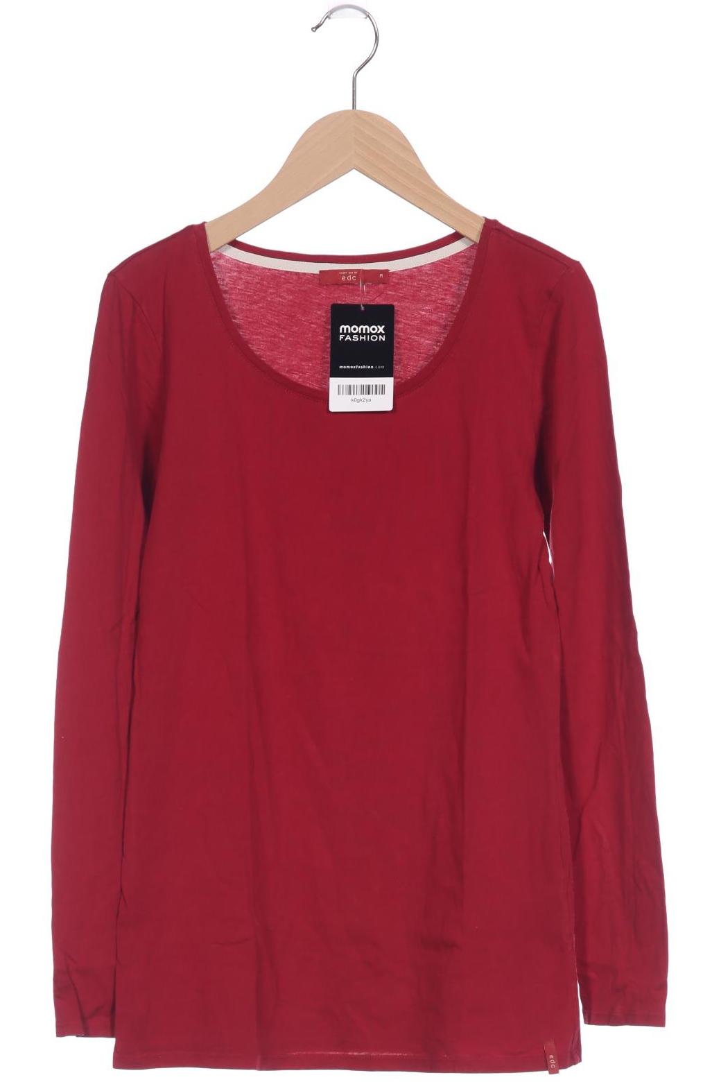 

edc by Esprit Damen Langarmshirt, rot, Gr. 38
