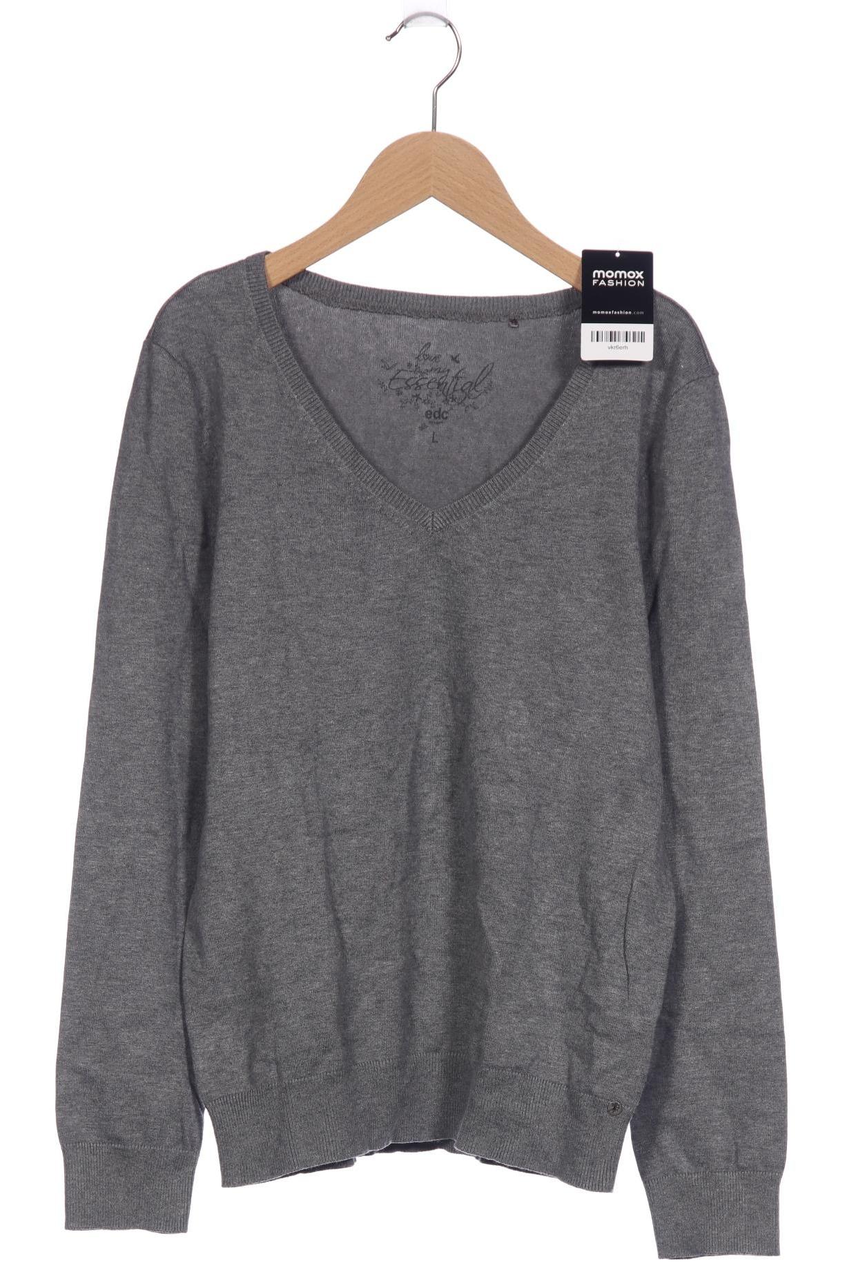

edc by Esprit Damen Pullover, grau, Gr. 42