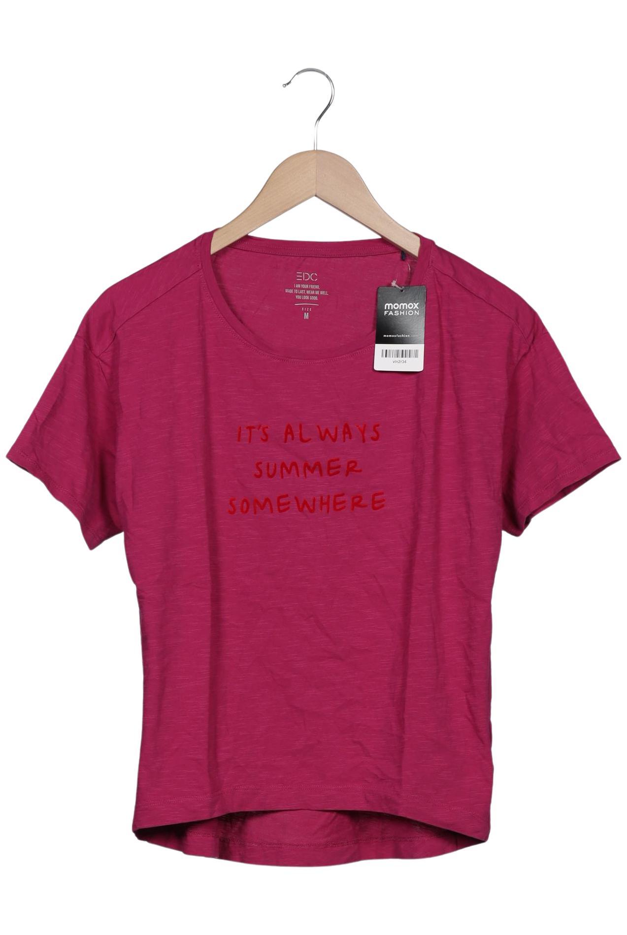 

edc by Esprit Damen T-Shirt, pink, Gr. 38