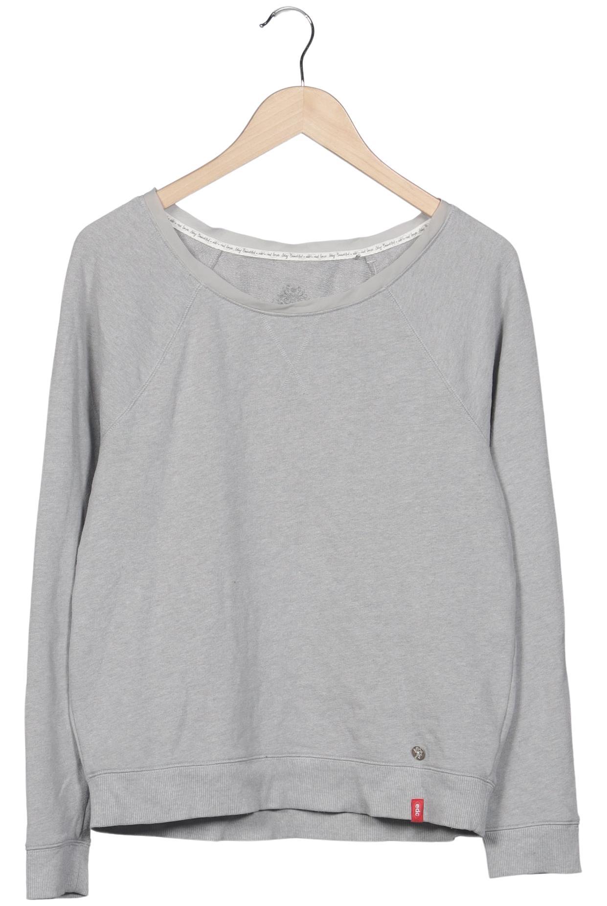 

edc by Esprit Damen Sweatshirt, grau, Gr. 42