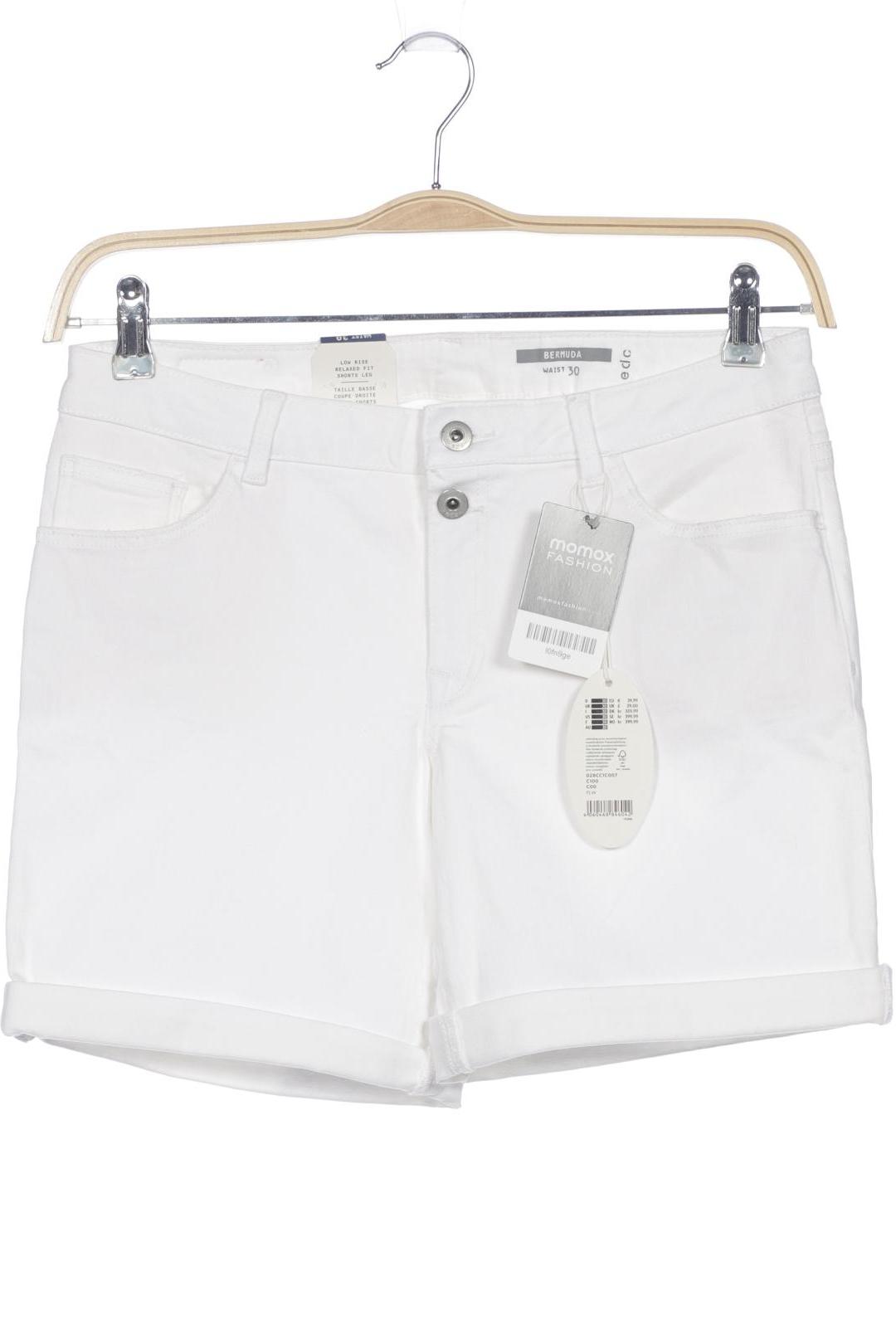 

edc by Esprit Damen Shorts, weiß, Gr. 30