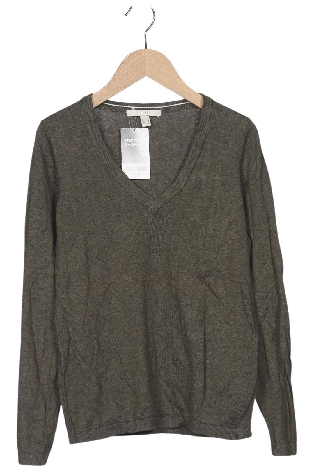 

edc by Esprit Damen Pullover, grün, Gr. 36