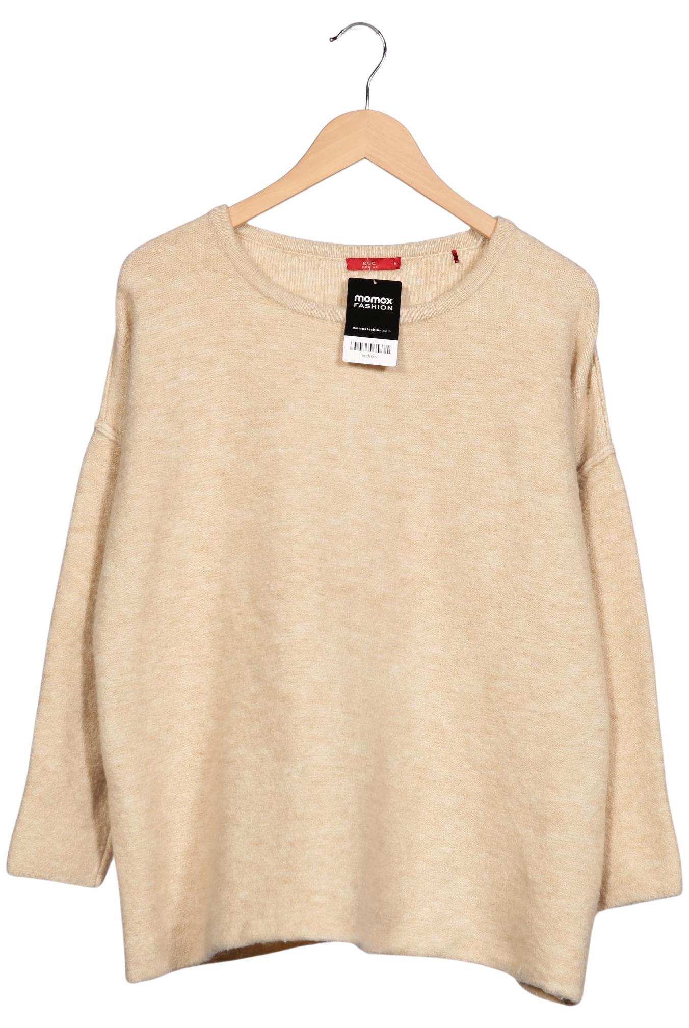 

edc by Esprit Damen Pullover, beige, Gr. 38