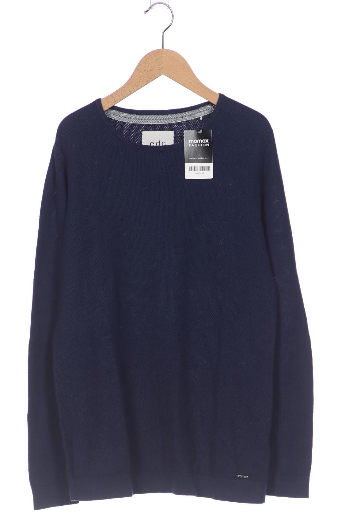 

edc by Esprit Herren Pullover, marineblau, Gr. 46