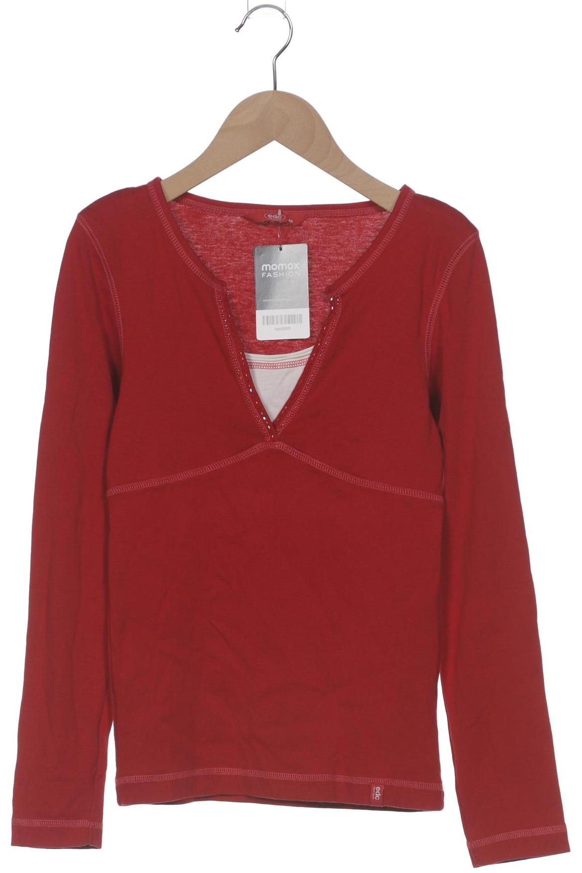 

edc by Esprit Damen Langarmshirt, rot, Gr. 38