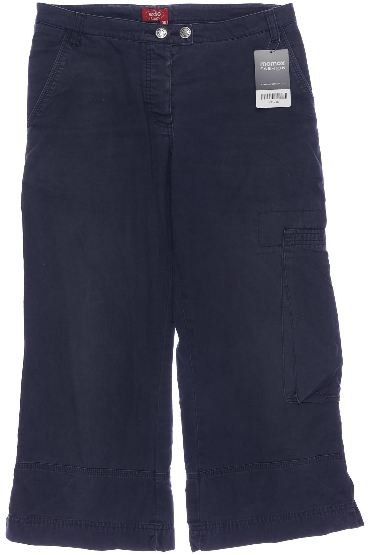

edc by Esprit Damen Stoffhose, marineblau, Gr. 38