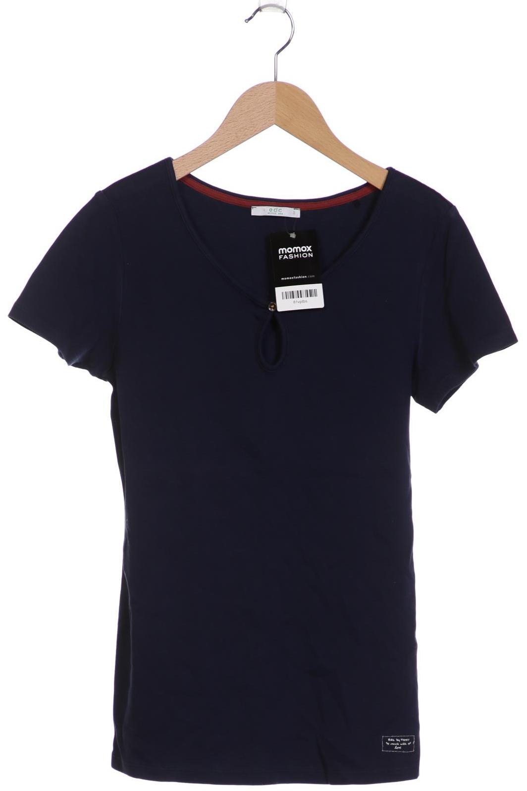 

edc by Esprit Damen T-Shirt, marineblau, Gr. 36