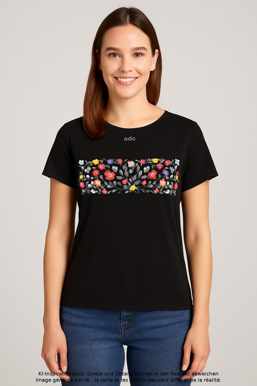 

edc by Esprit Damen T-Shirt, schwarz, Gr. 36