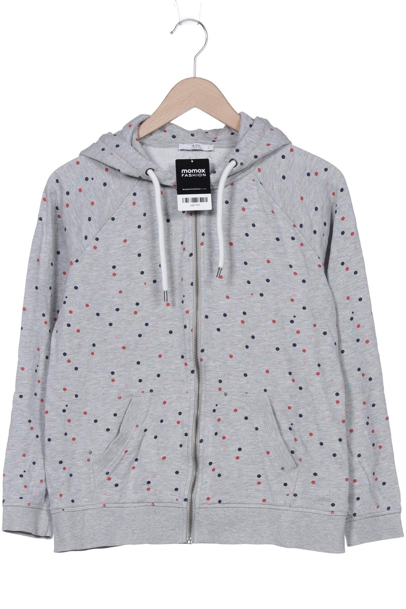 

edc by Esprit Damen Kapuzenpullover, grau, Gr. 42