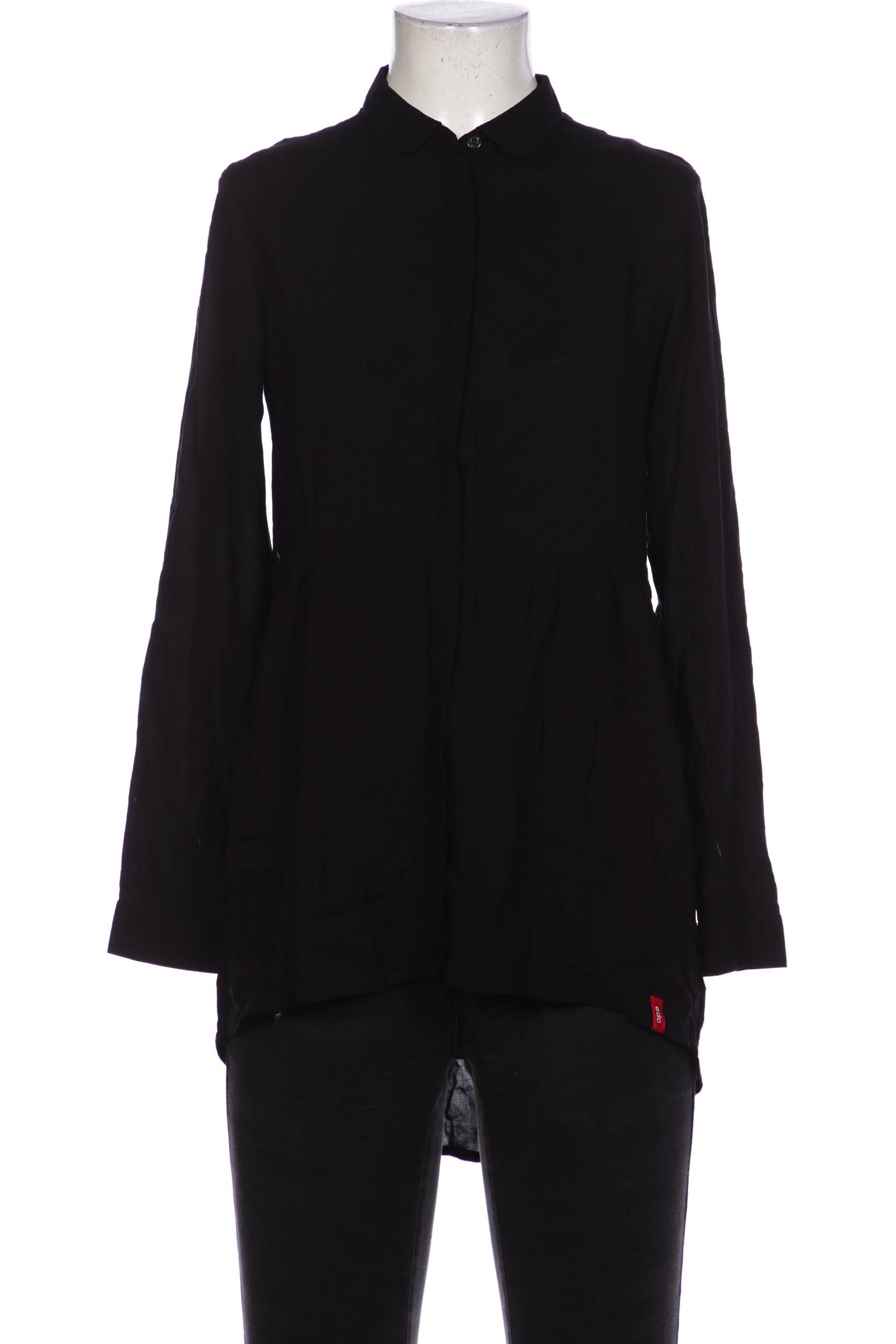 

edc by Esprit Damen Bluse, schwarz, Gr. 34