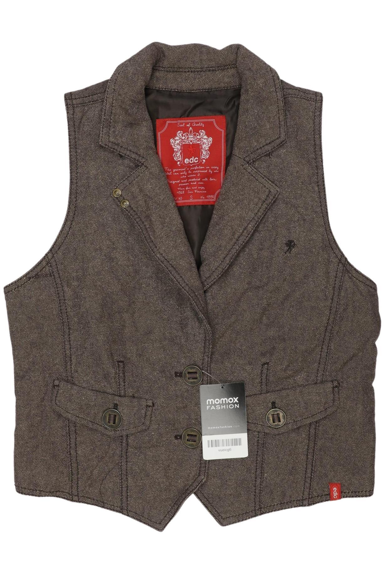 

edc by Esprit Damen Weste, braun, Gr. 36