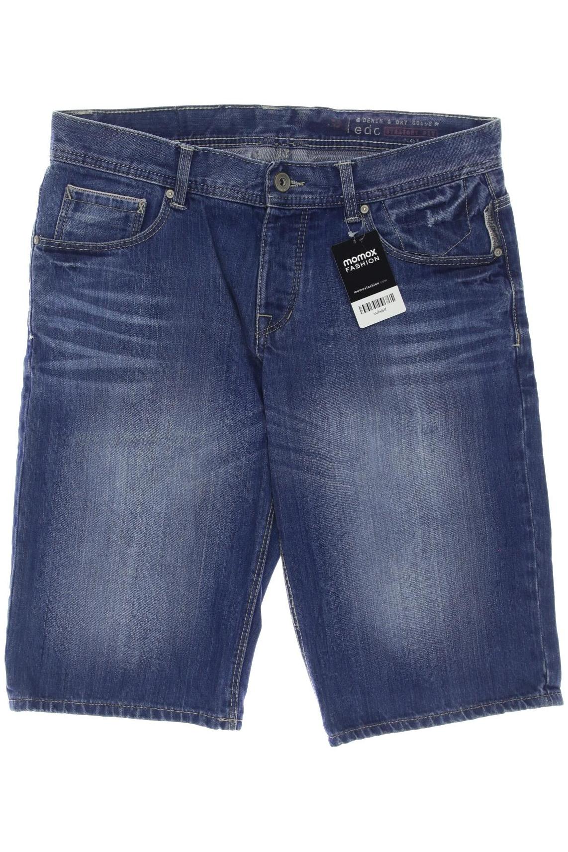 

edc by Esprit Herren Shorts, blau, Gr. 33