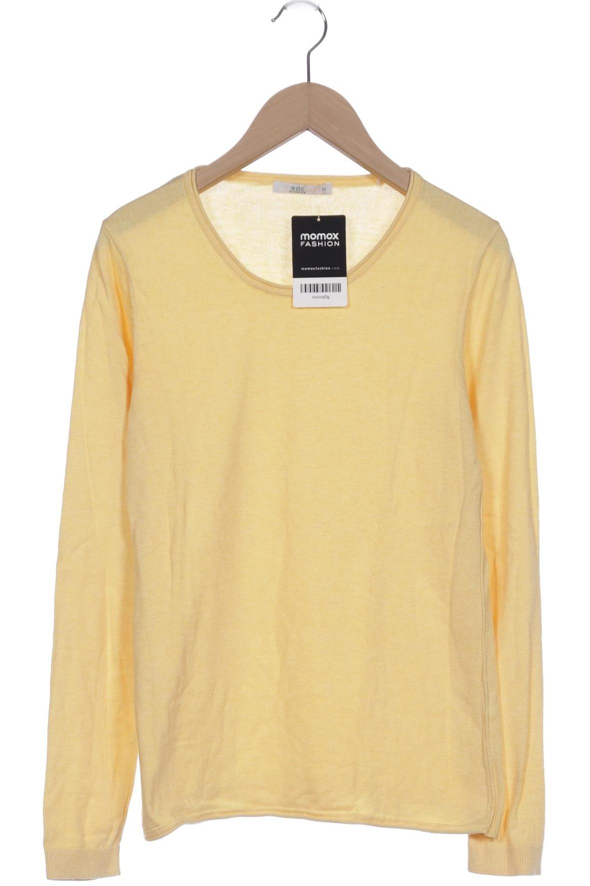 

edc by Esprit Damen Pullover, gelb, Gr. 38