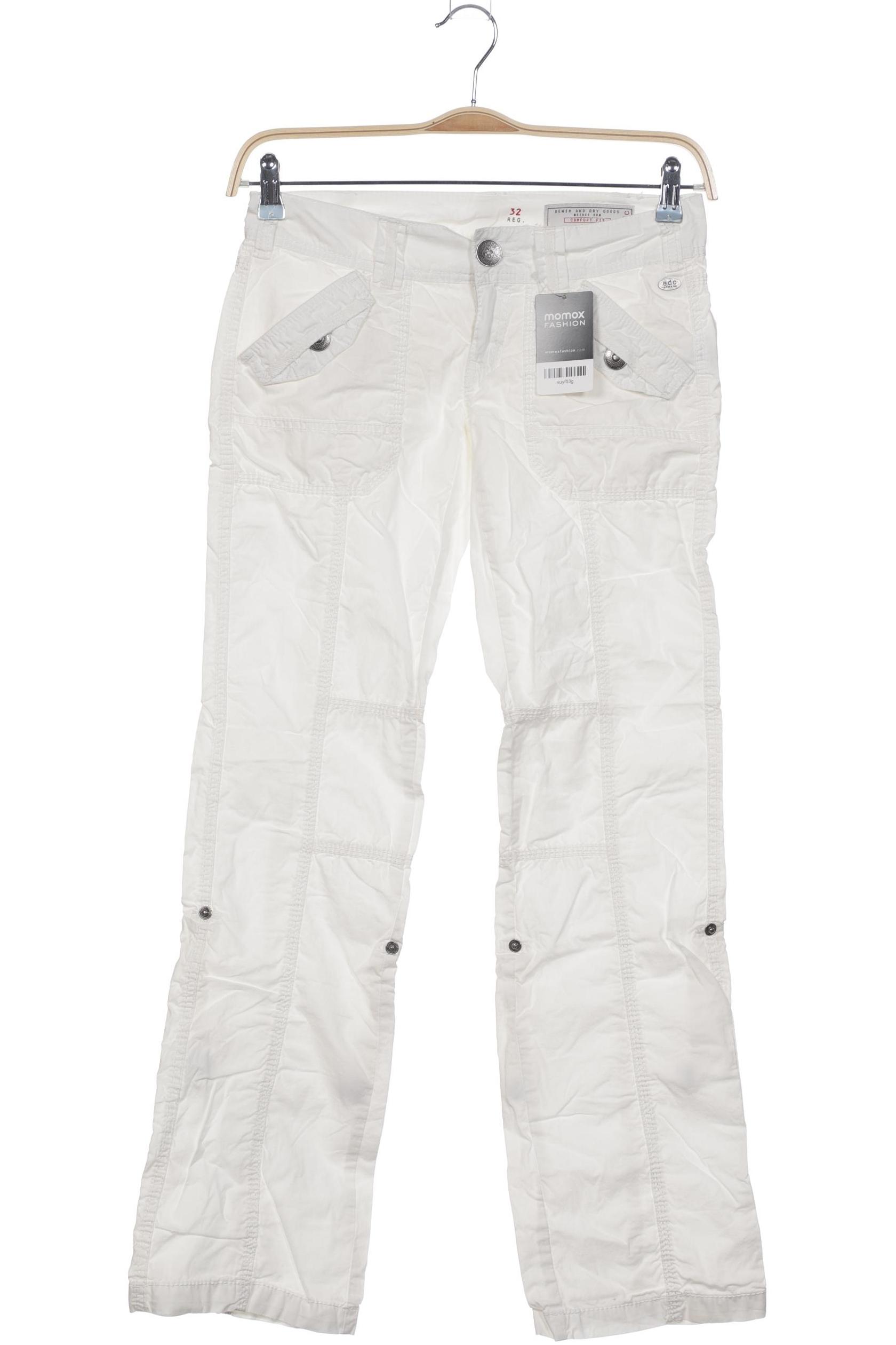 

edc by Esprit Damen Stoffhose, weiß, Gr. 32