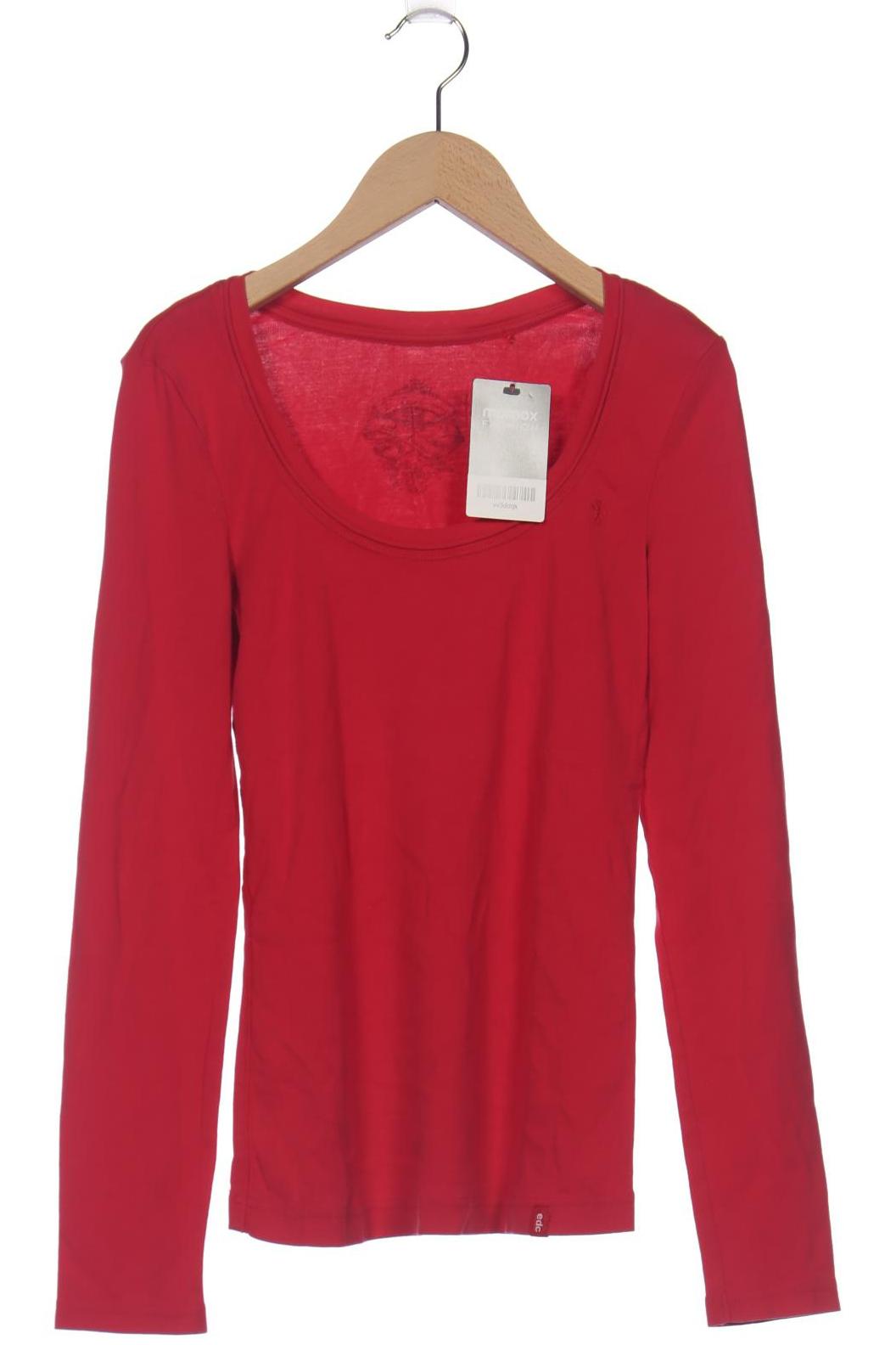 

edc by Esprit Damen Langarmshirt, rot, Gr. 38