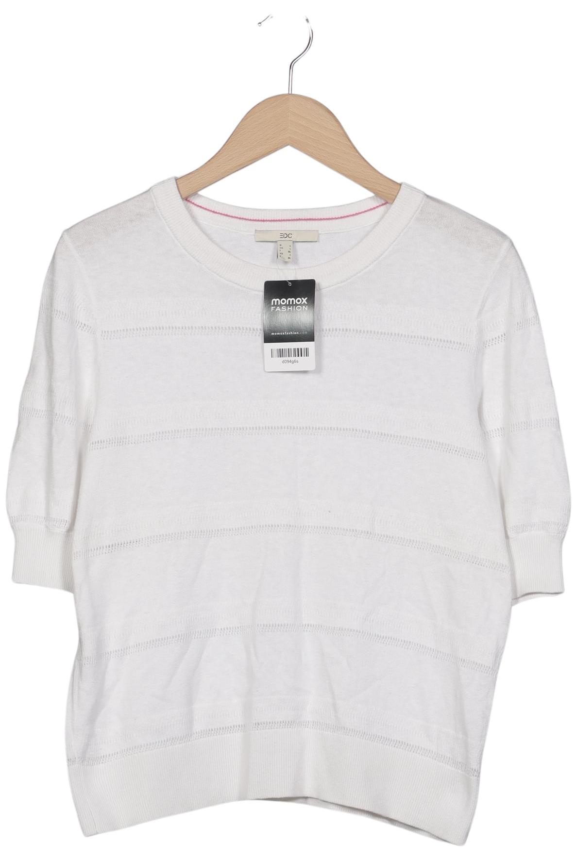 

edc by Esprit Damen Pullover, weiß, Gr. 42