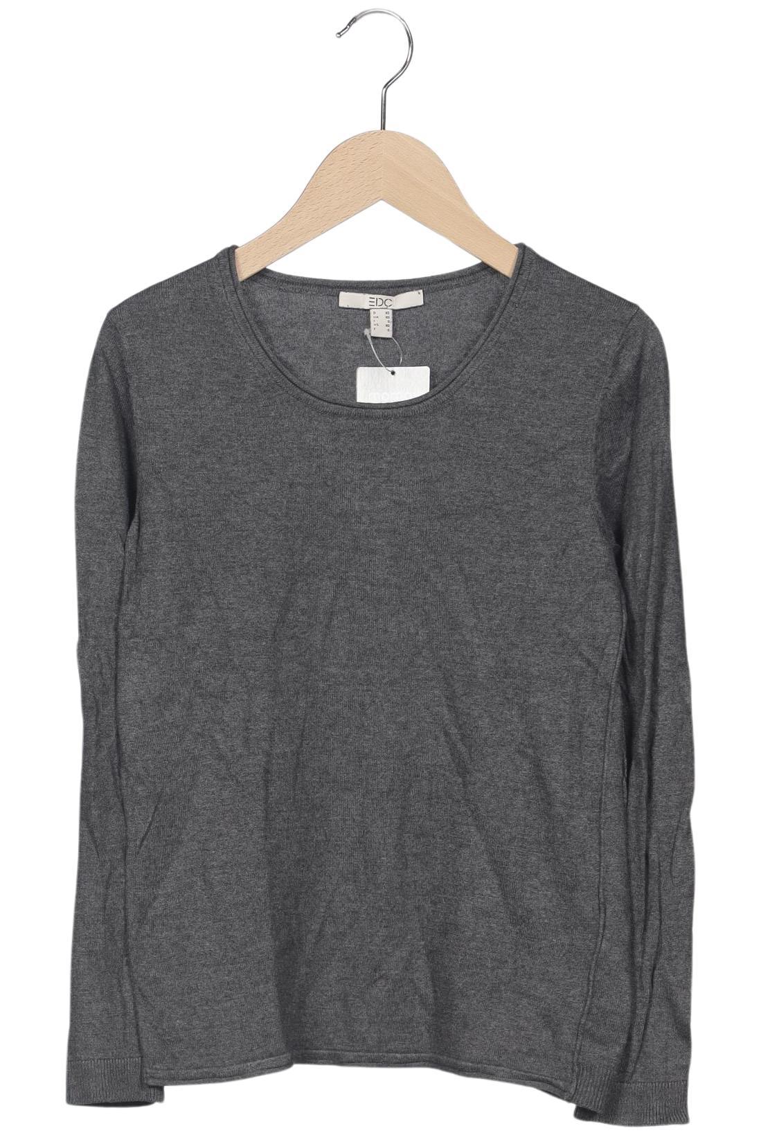 

edc by Esprit Damen Pullover, grau, Gr. 34
